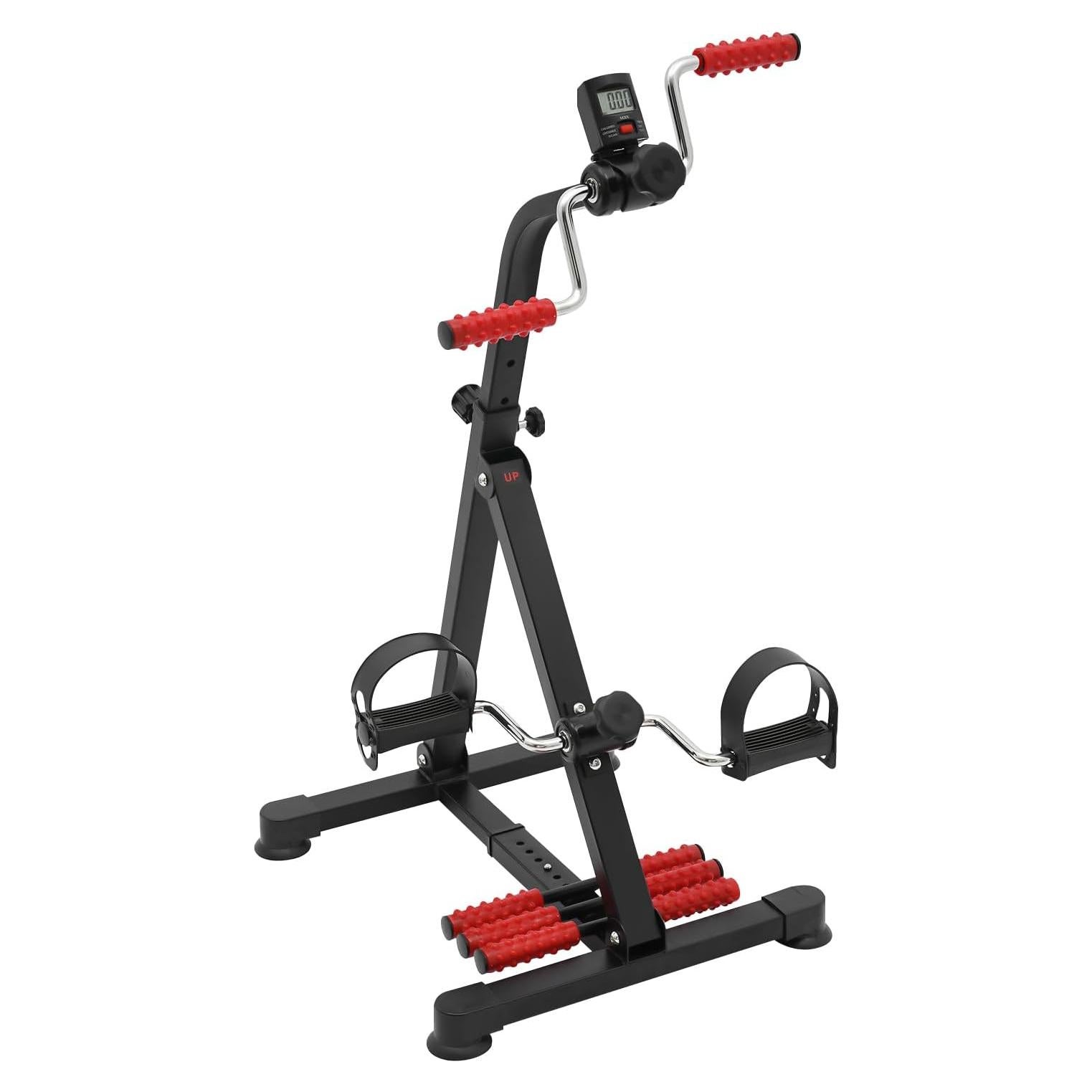 Ejercitador de Pedales YIYIBYUS para Fitness y Rehabilitación - Resistencia Ajustable, Pantalla LCD