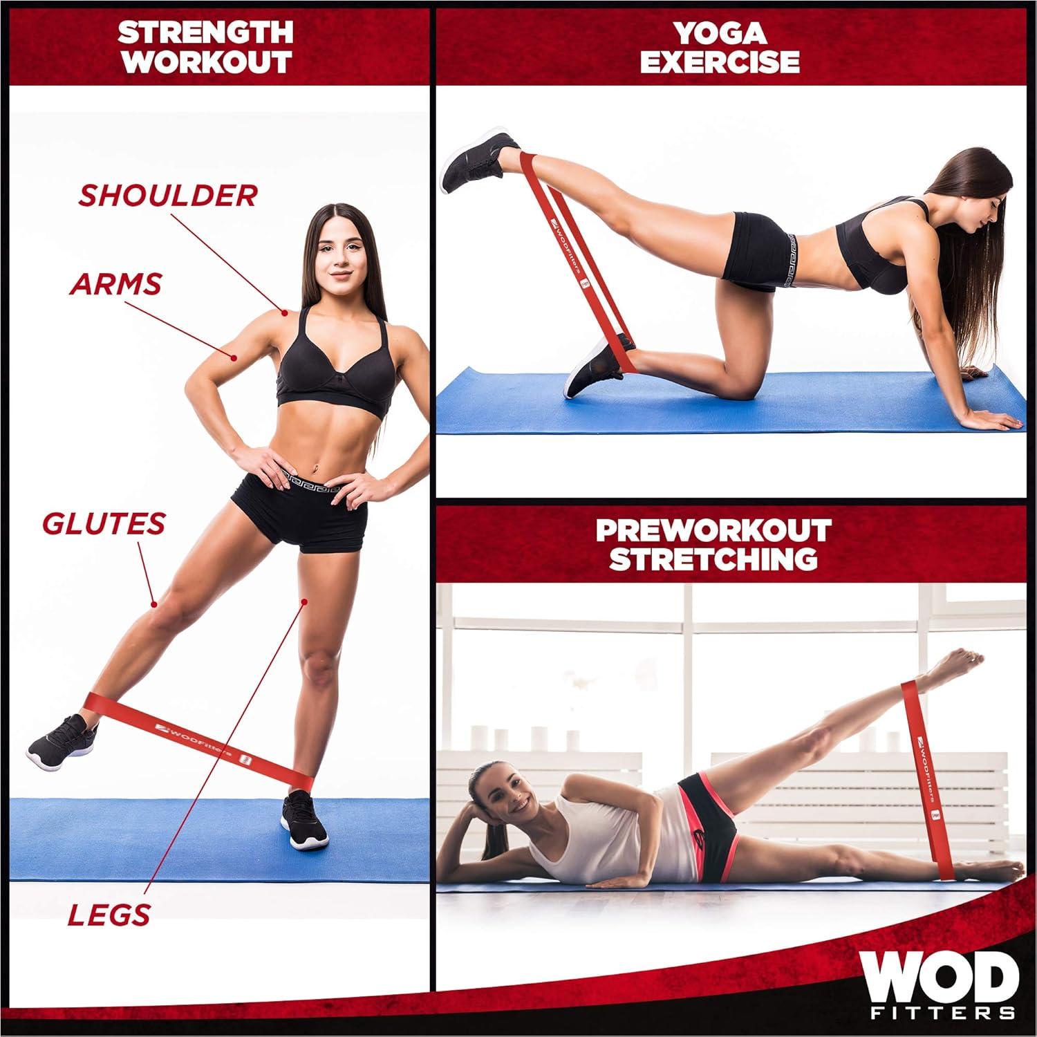 Conjunto de Mini Bandas de Resistencia WODFitters - 4 Bandas Rosa