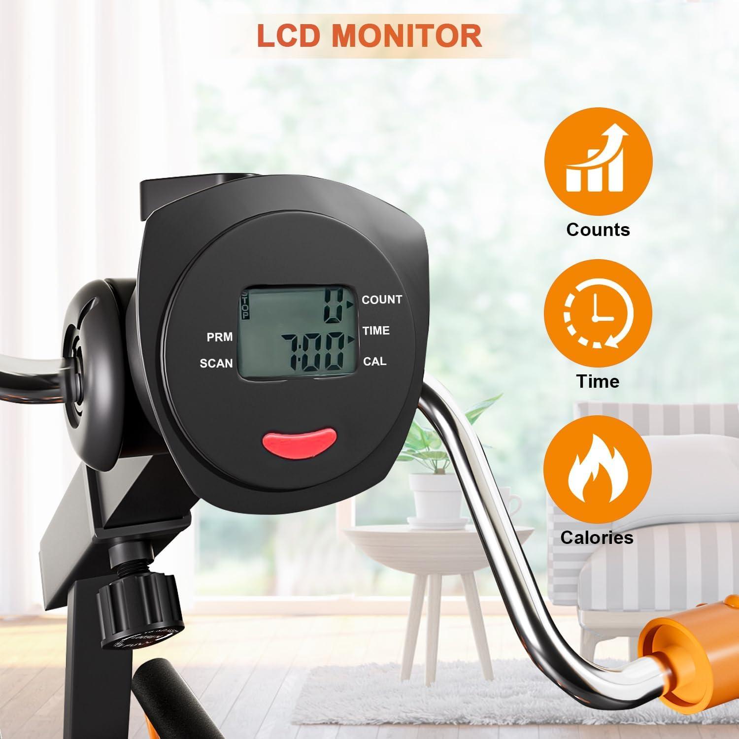 Bicicleta de Ejercicio Dskeuzeew para Manos y Piernas Ajustable