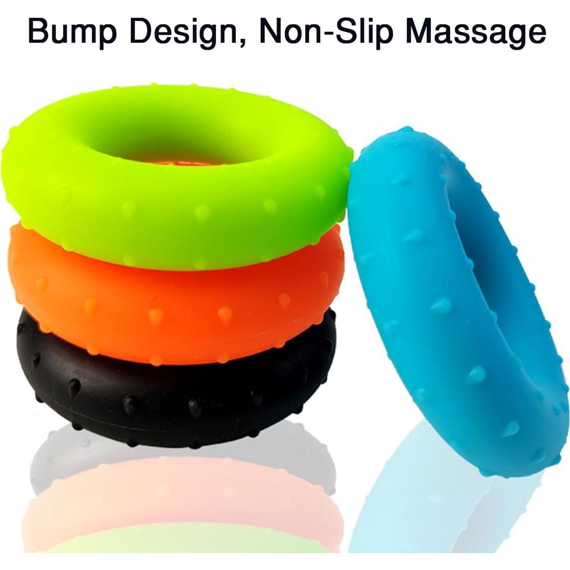 Set de 4 Anillos de Agarre Andckcer - Silicona Terapéutica