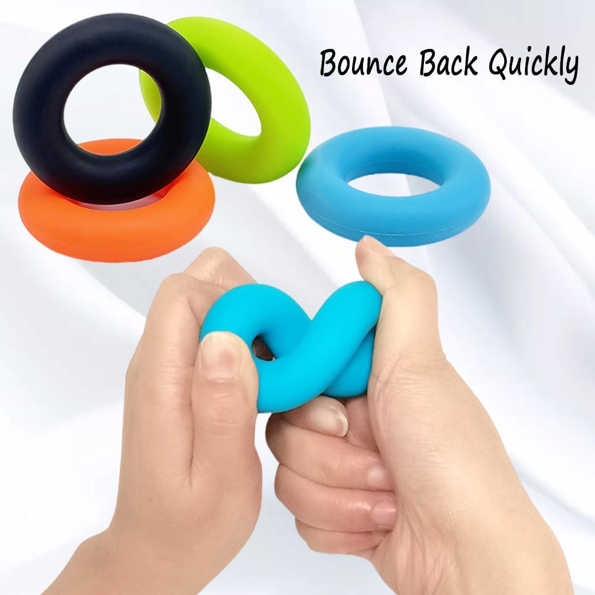 Set de 4 Anillos de Agarre Andckcer - Silicona Terapéutica