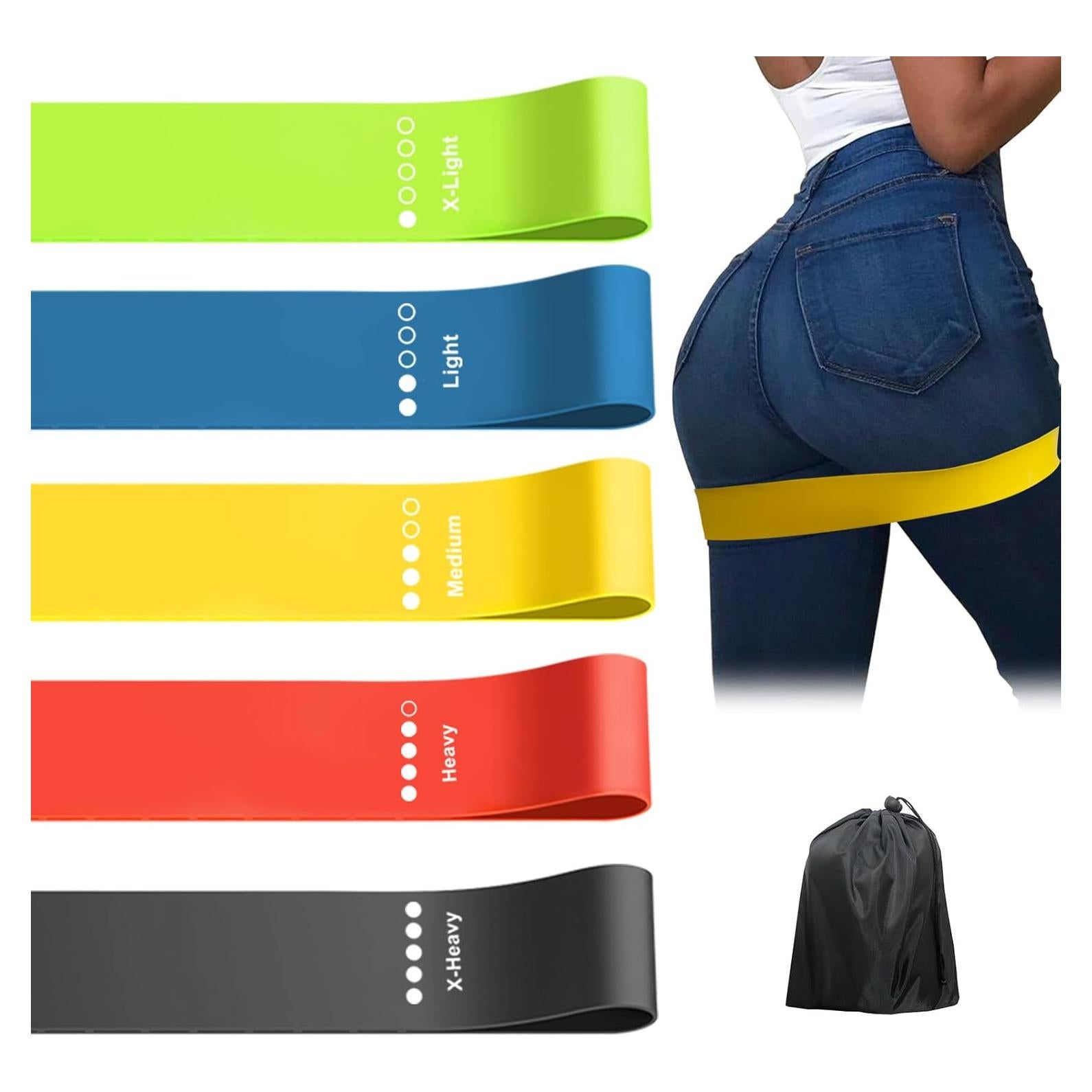 Juego de 5 Bandas de Resistencia XonyiCos de Láttex Natural
