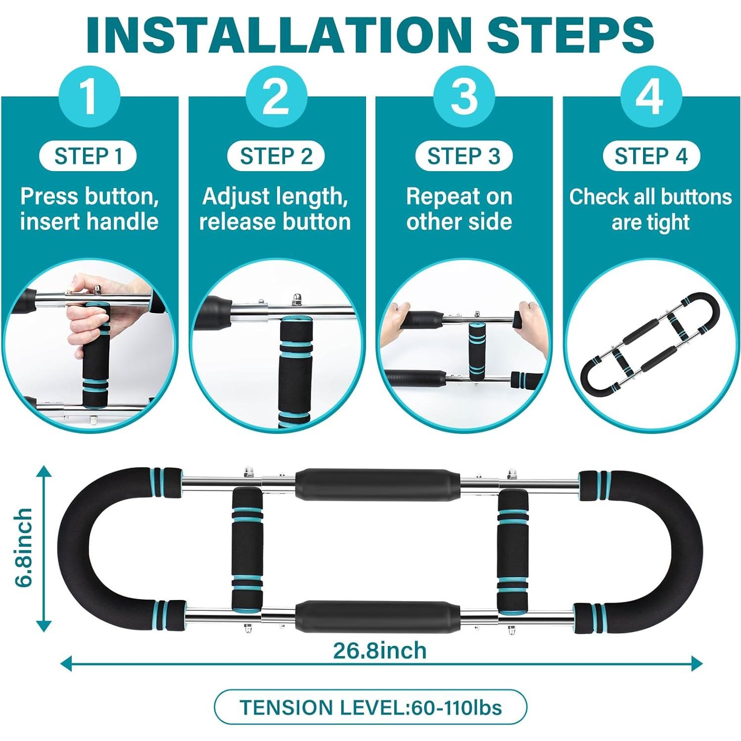 Entrenador de brazos BriskJoy BJ119, 27-50kg, equipo de fitness
