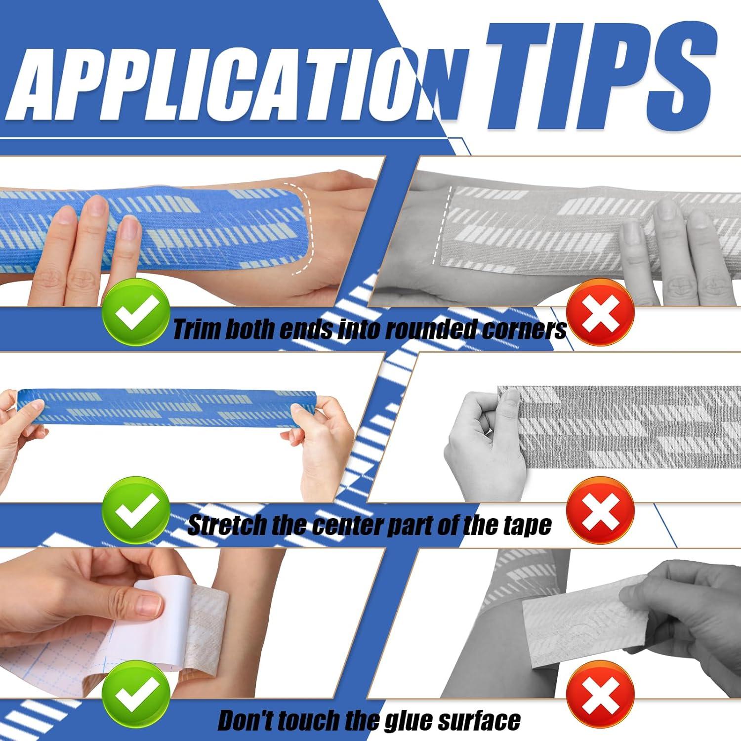 Cinta de Kinesiología GJUMP 5cm x 4.88m Hipoalergénica Azul