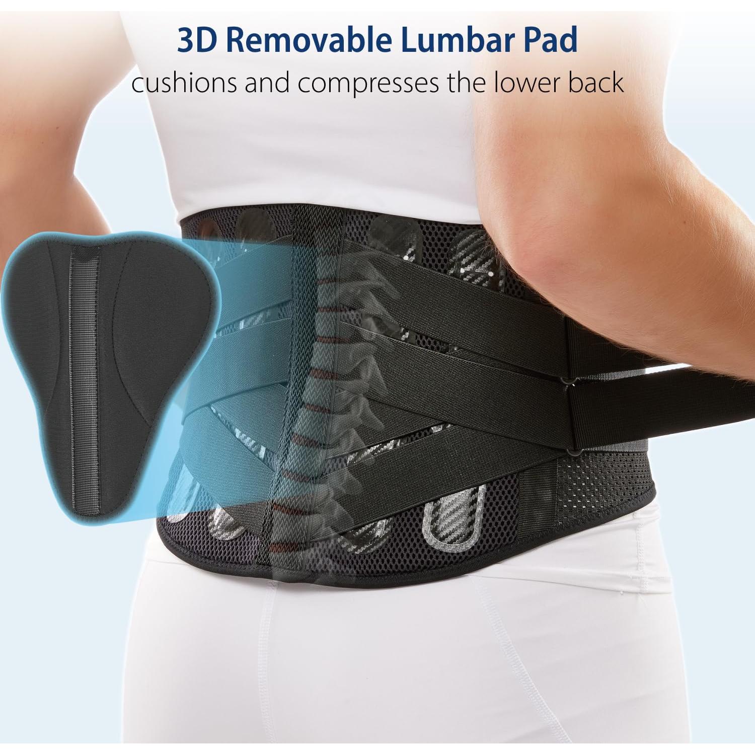Soporte Lumbar Doble-Cruz Comforband - Faja Mediana para Dolor de Espalda