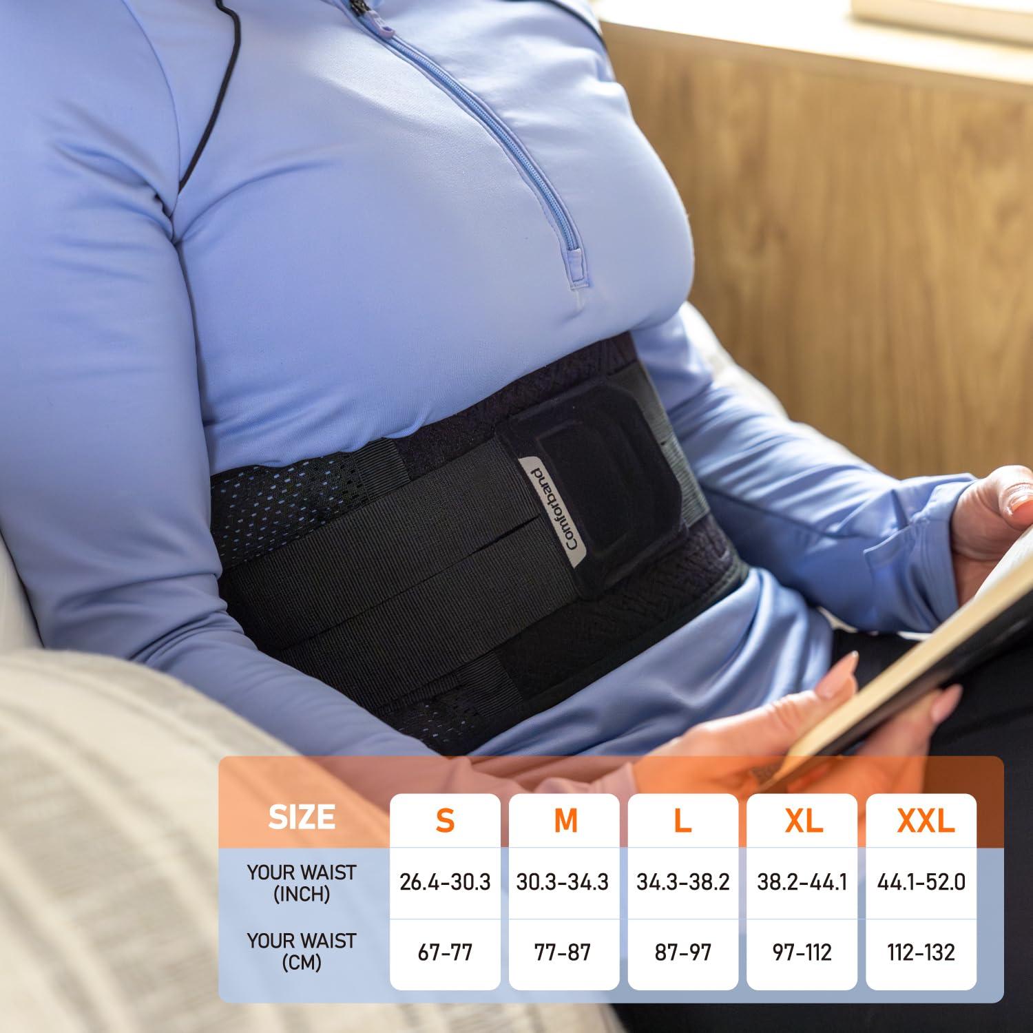 Soporte Lumbar Doble-Cruz Comforband - Faja Mediana para Dolor de Espalda