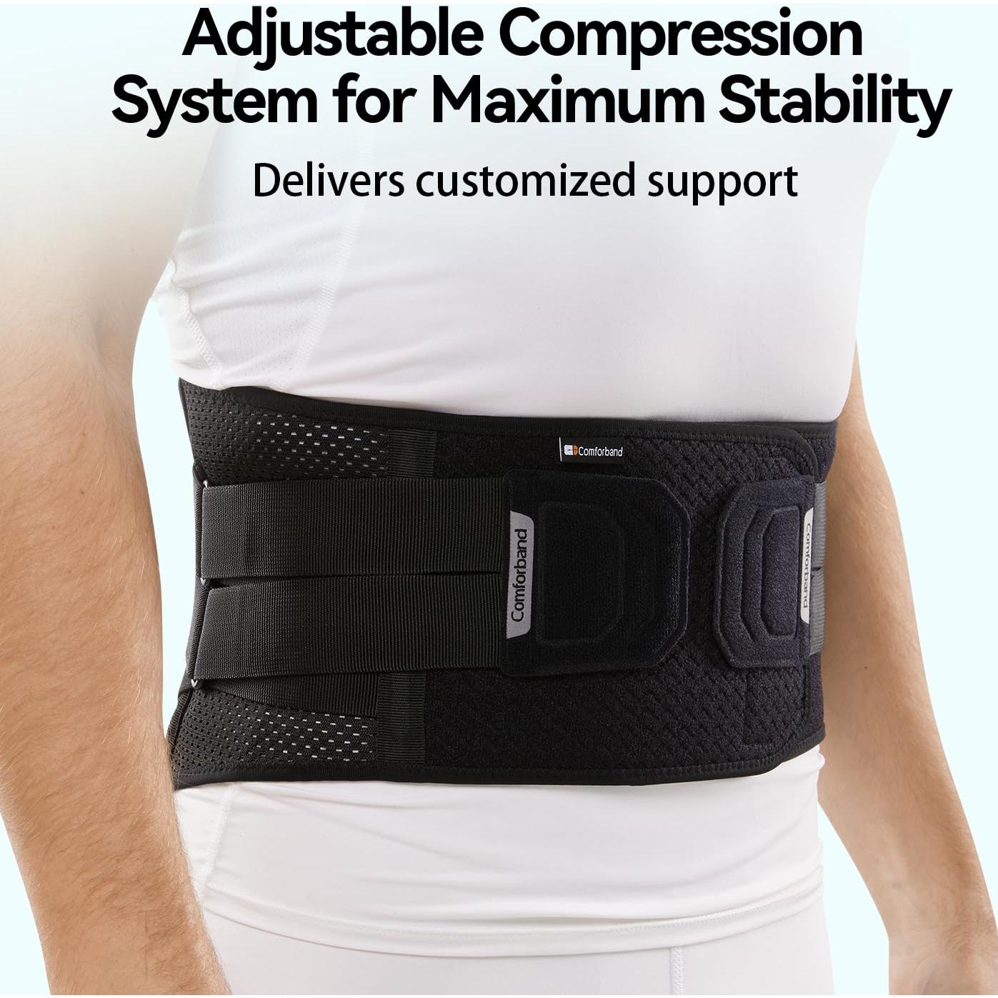 Soporte Lumbar Doble-Cruz Comforband - Faja Mediana para Dolor de Espalda