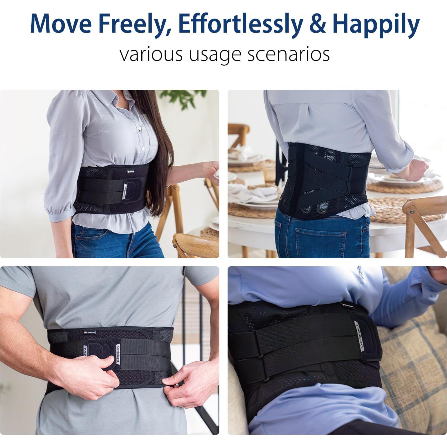 Soporte Lumbar Doble-Cruz Comforband - Faja Mediana para Dolor de Espalda