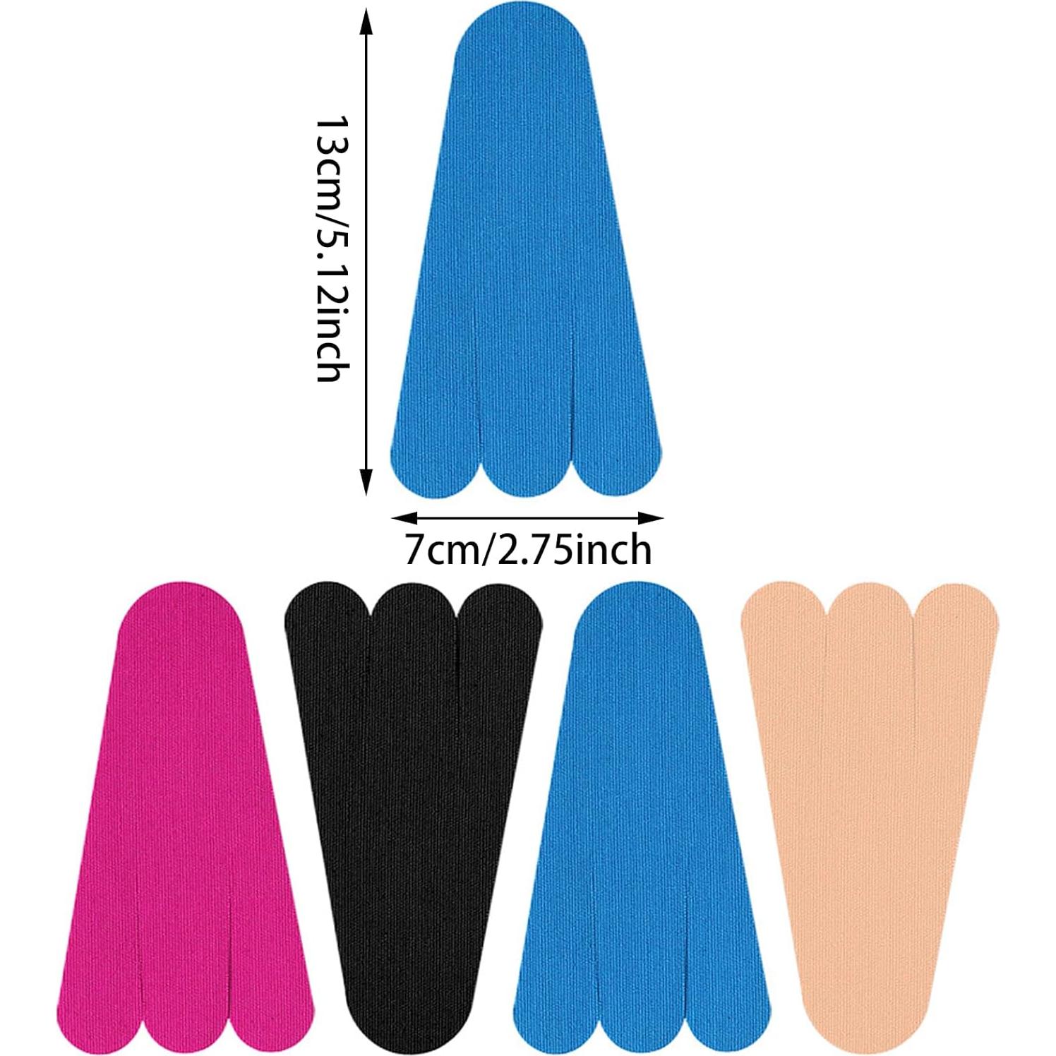 Cinta Kinesiológica Precortada QidaiaLuck 20 PCS 13x7 cm