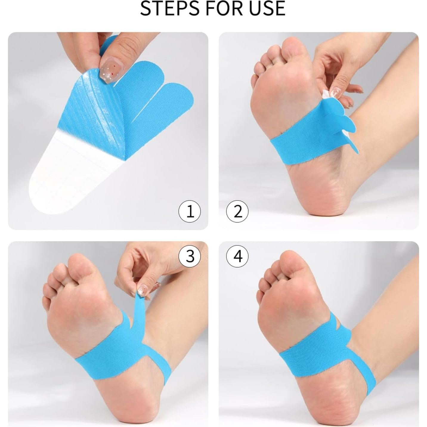 Cinta Kinesiológica Precortada QidaiaLuck 20 PCS 13x7 cm