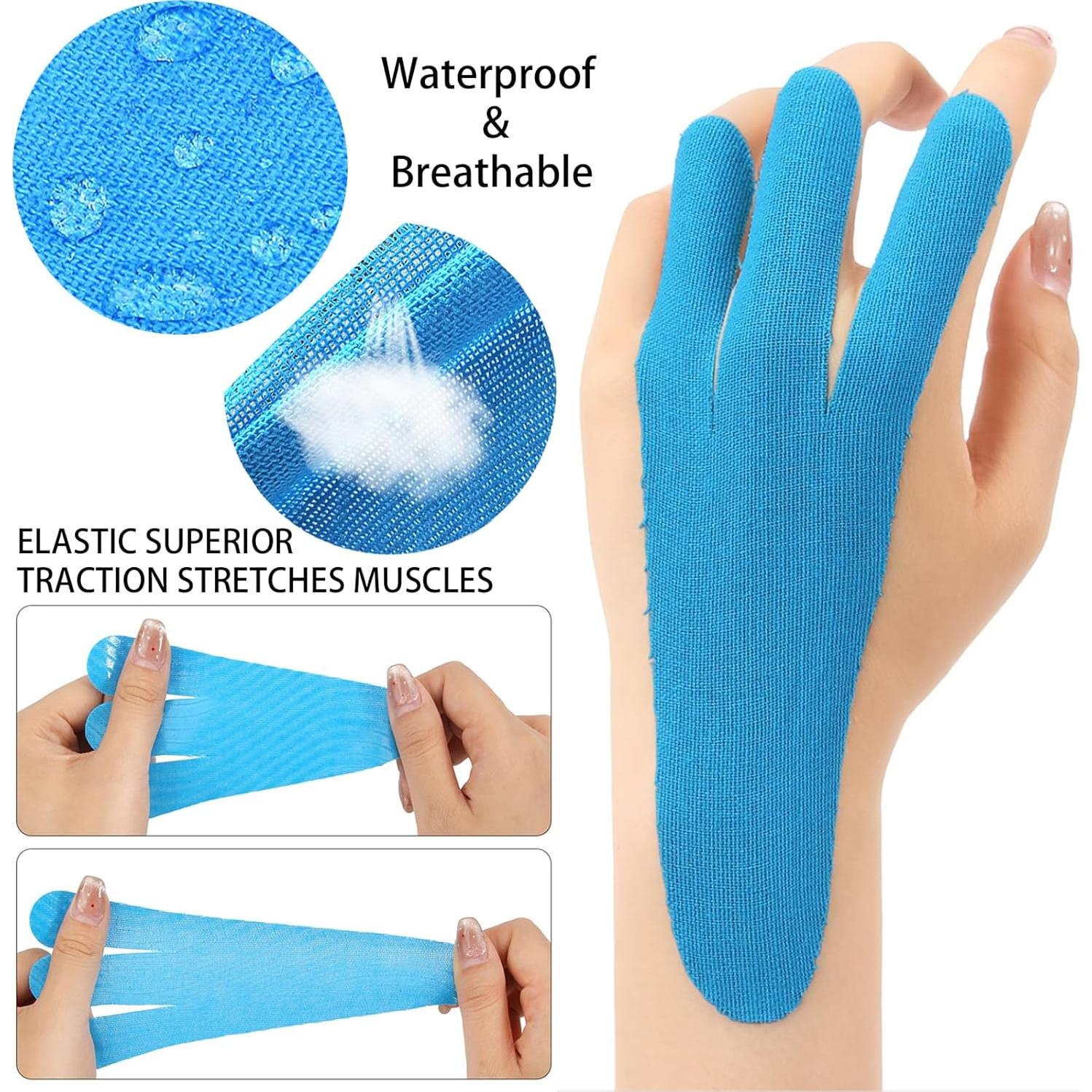 Cinta Kinesiológica Precortada QidaiaLuck 20 PCS 13x7 cm