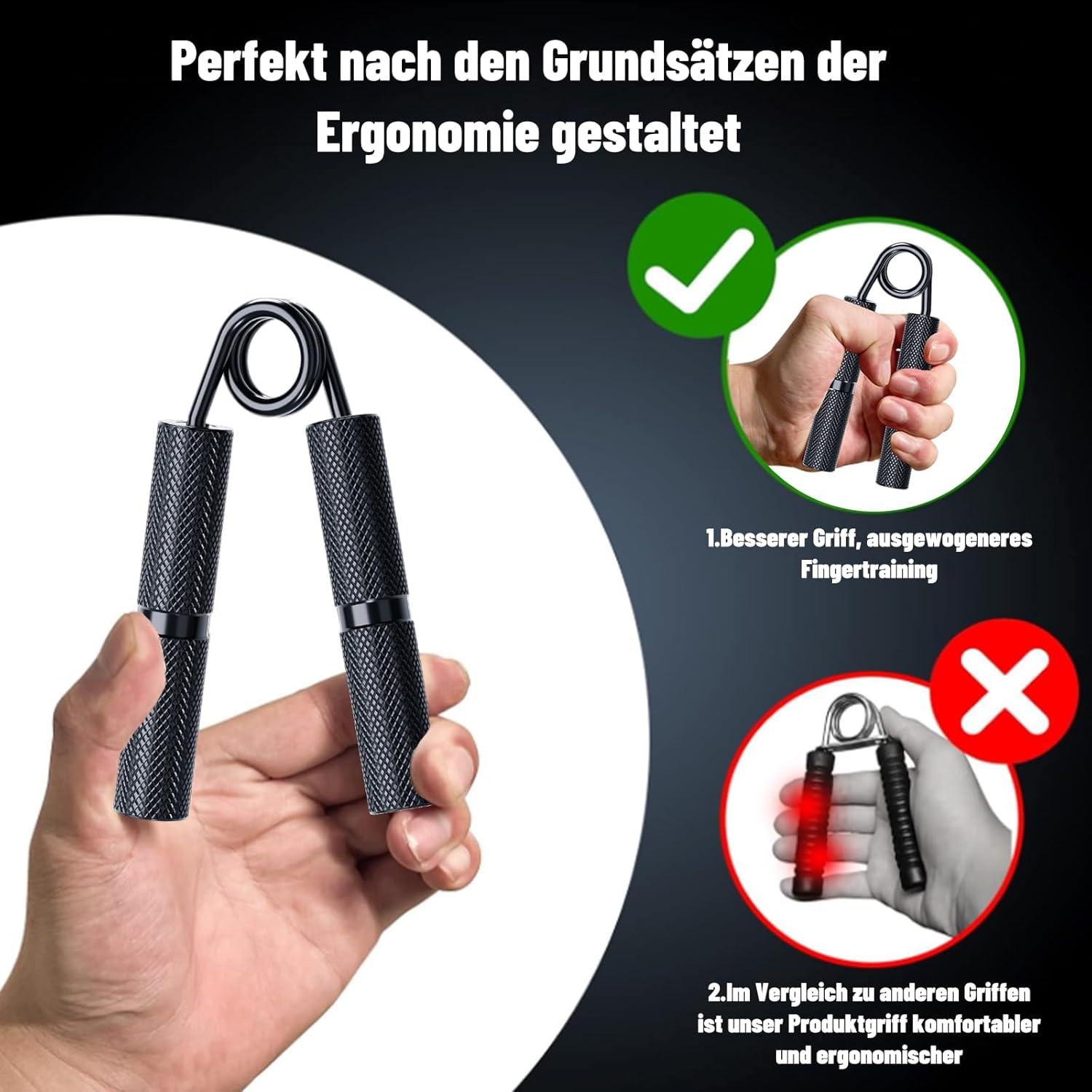 Entrenador de Fuerza de Agarre Oblitor 6 Pack 100-350LB