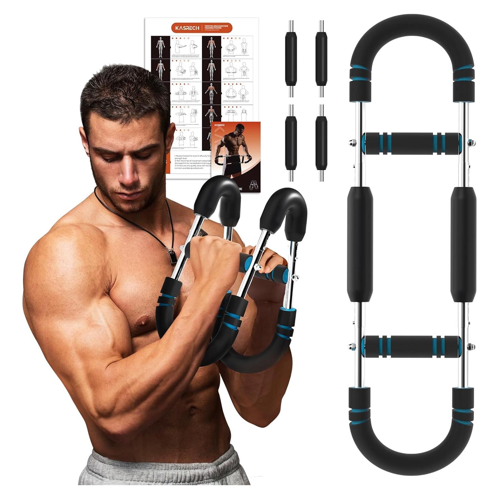 Entrenador de Brazo Giratorio Kasrech - 12 Niveles Resistencia 18-50 kg