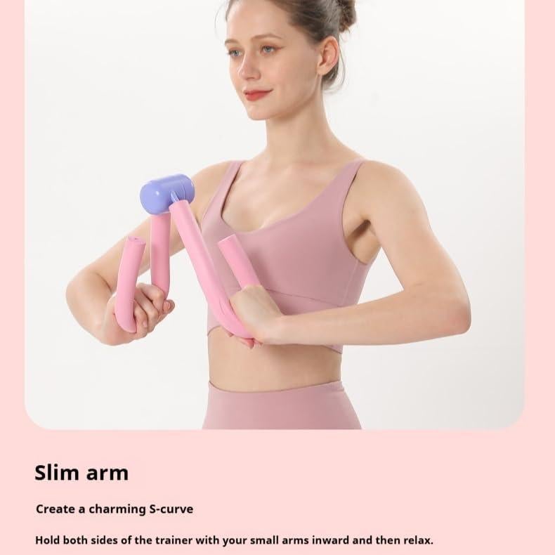 Equipo de Fitness KOMBABE 4 Tubos y 8 Anillos Rosa