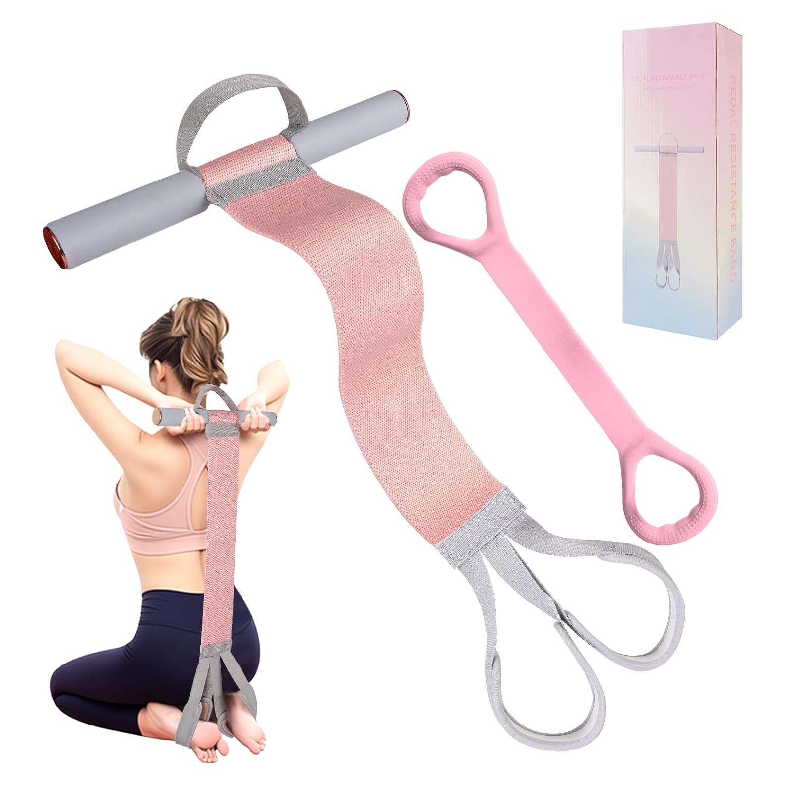 Banda de Resistencia de Tela Awaiymi 120LB con Pedal Antideslizante