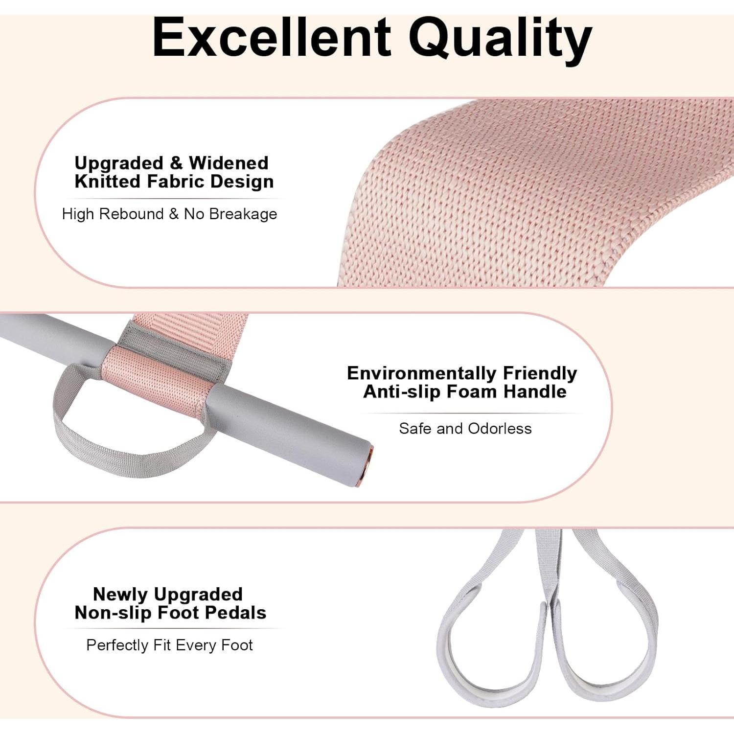 Banda de Resistencia de Tela Awaiymi 120LB con Pedal Antideslizante