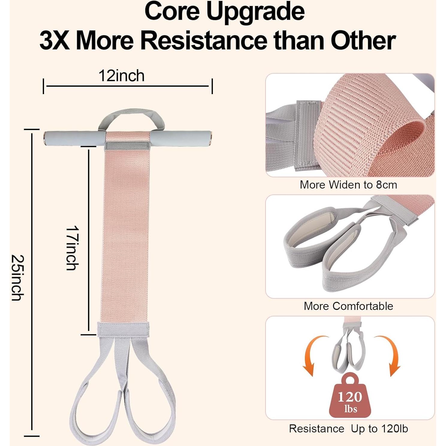 Banda de Resistencia de Tela Awaiymi 120LB con Pedal Antideslizante