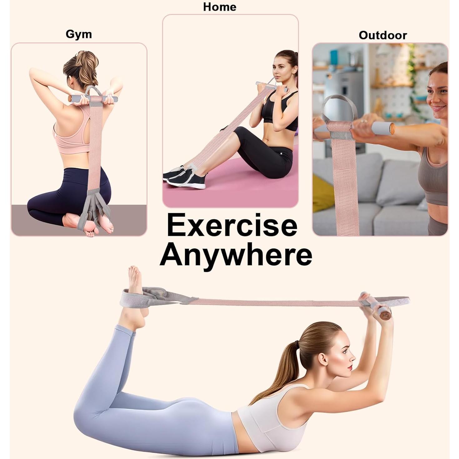 Banda de Resistencia de Tela Awaiymi 120LB con Pedal Antideslizante