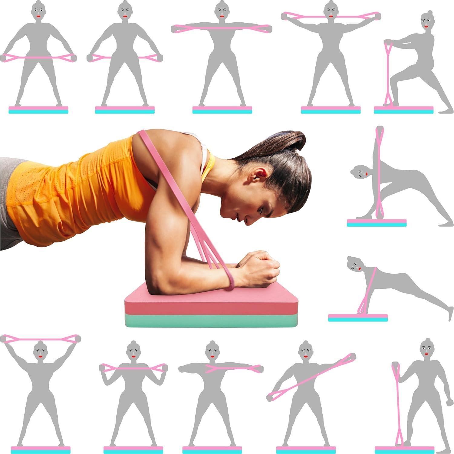 Almohadilla de Equilibrio RGHH con Banda de Resistencia Multicolor