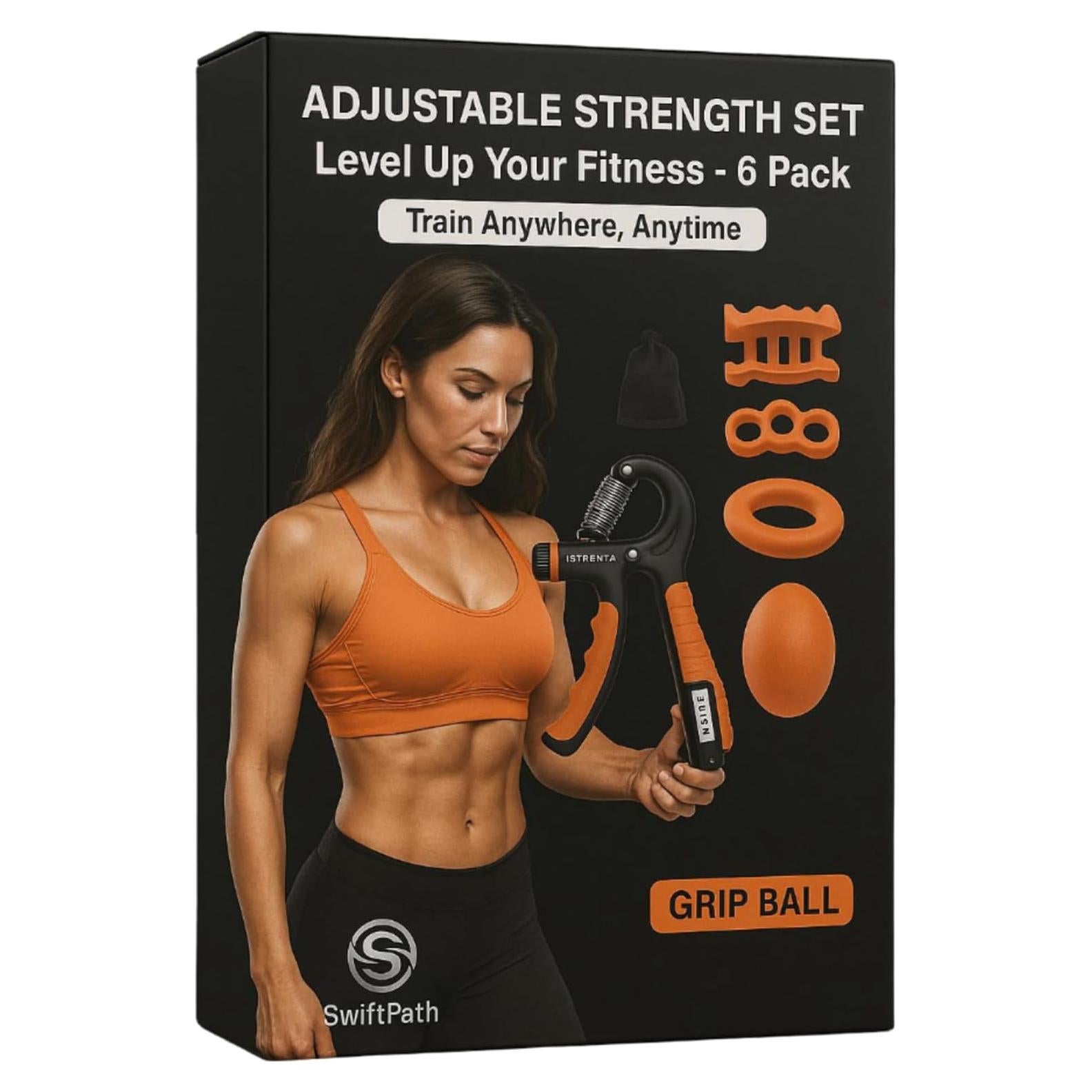 Kit de Entrenamiento de Agarre Genérico 6 Piezas Naranja