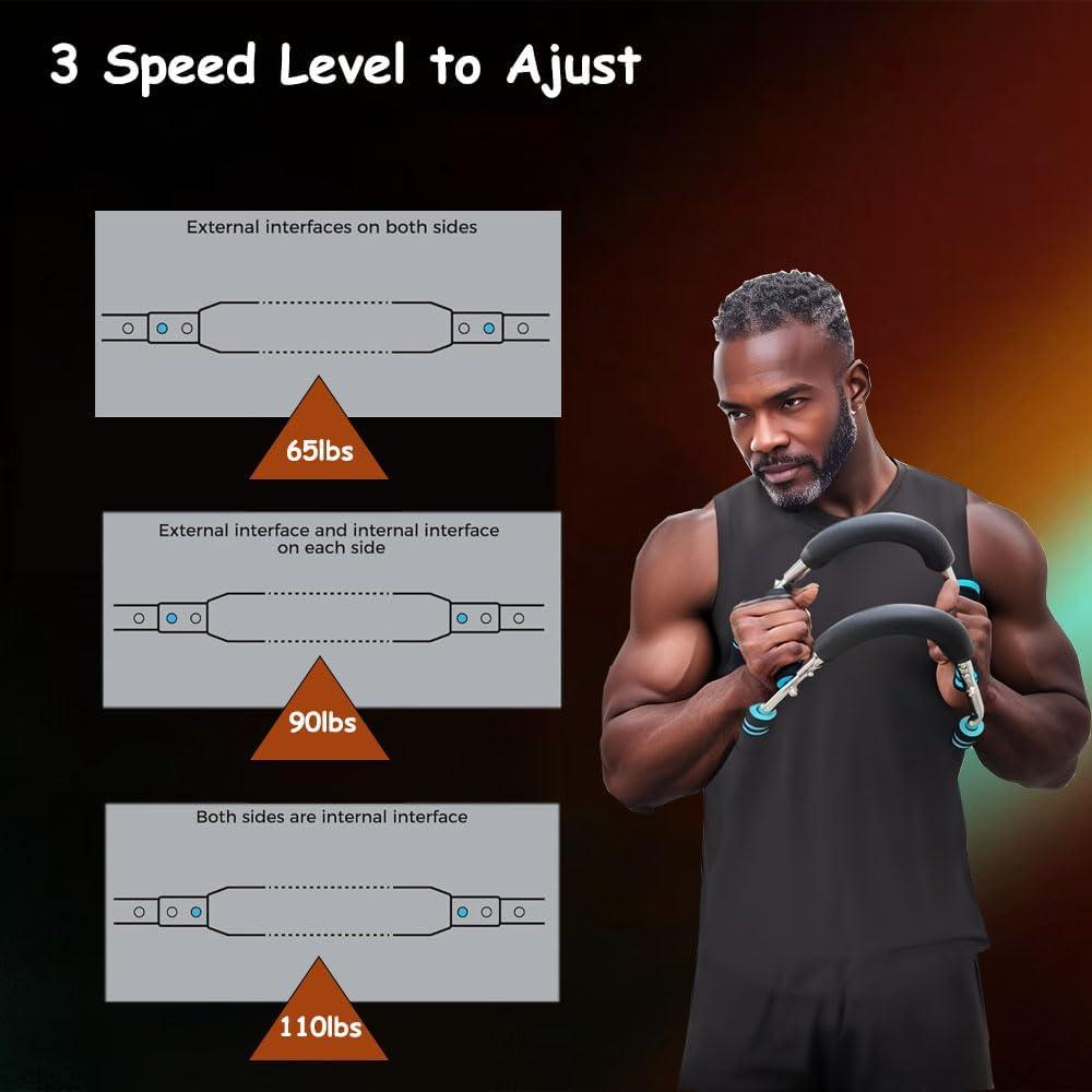 Entrenador de brazos ajustable RwAhBiBtIeT 65-110 lbs