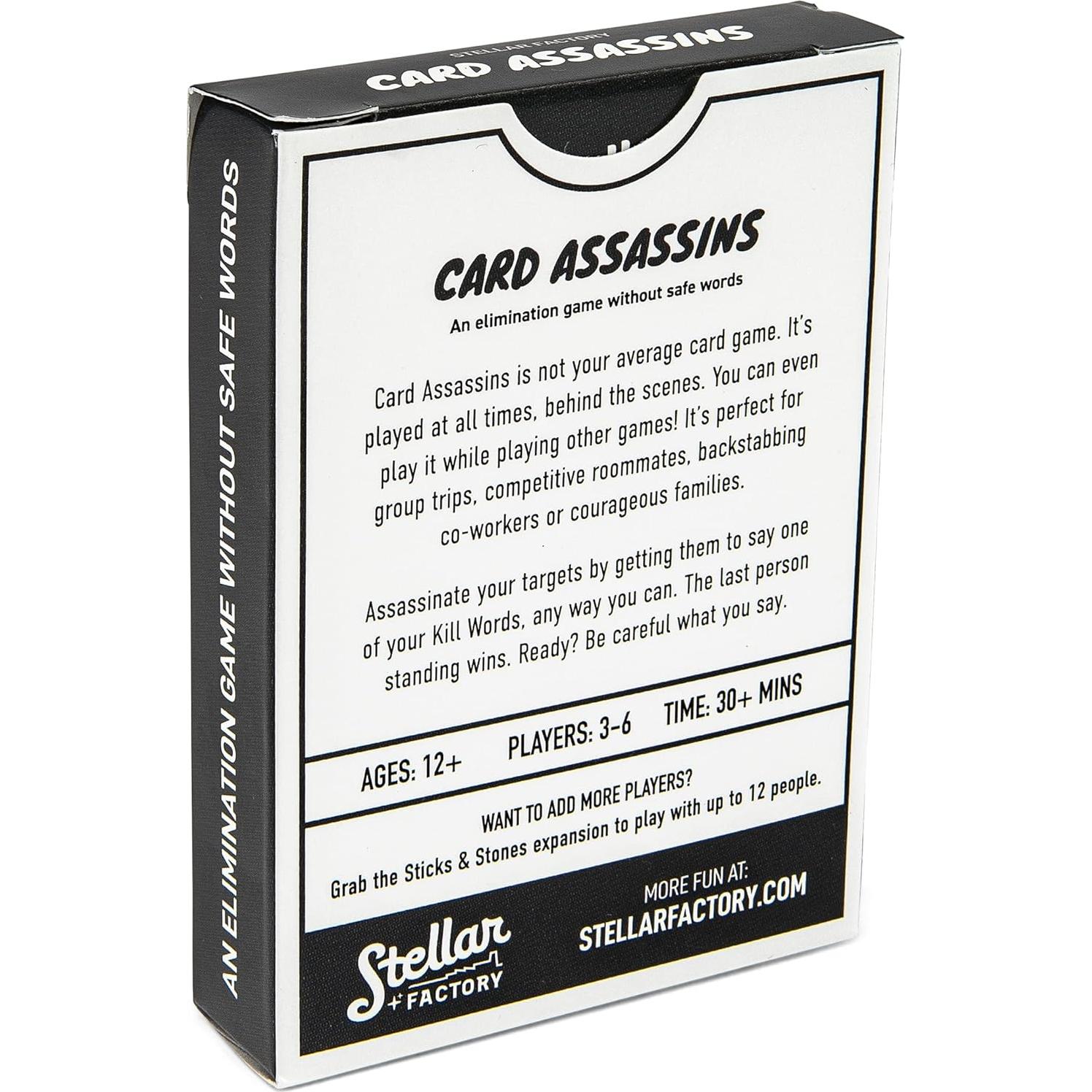 Juego de Fiesta Asesinos de Cartas Fábrica Estelar 3-6 Jugadores