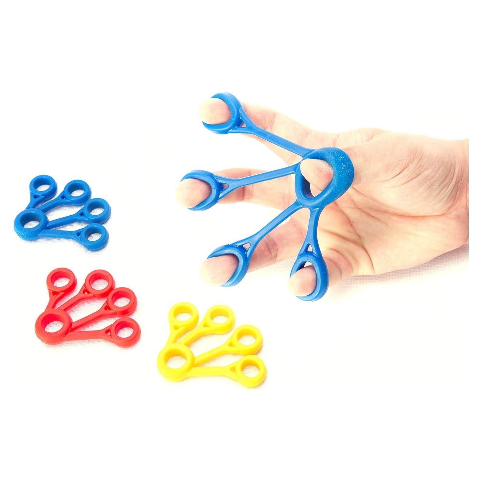 Juego de bandas de resistencia AllCare para dedos - 3 tensiones