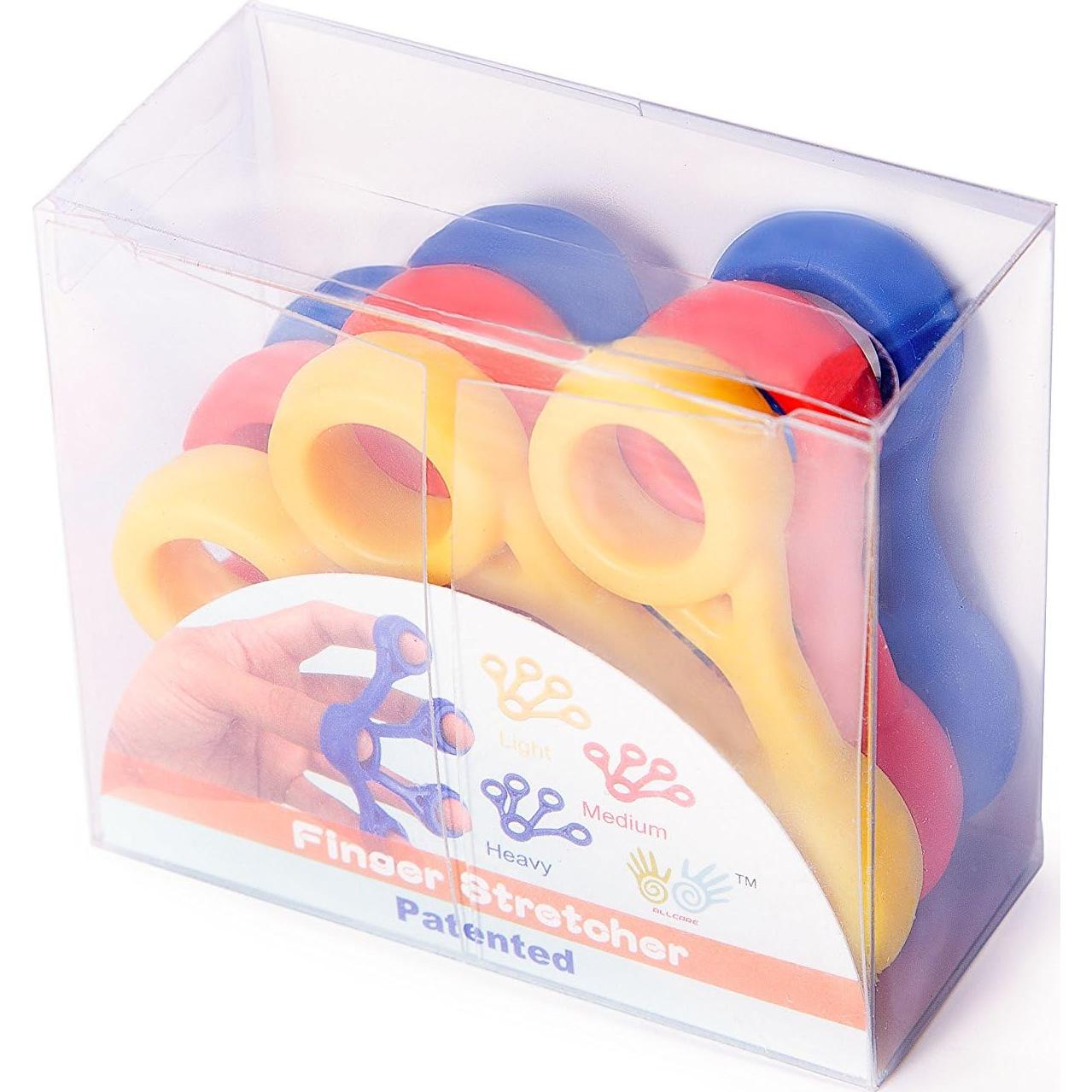 Juego de bandas de resistencia AllCare para dedos - 3 tensiones