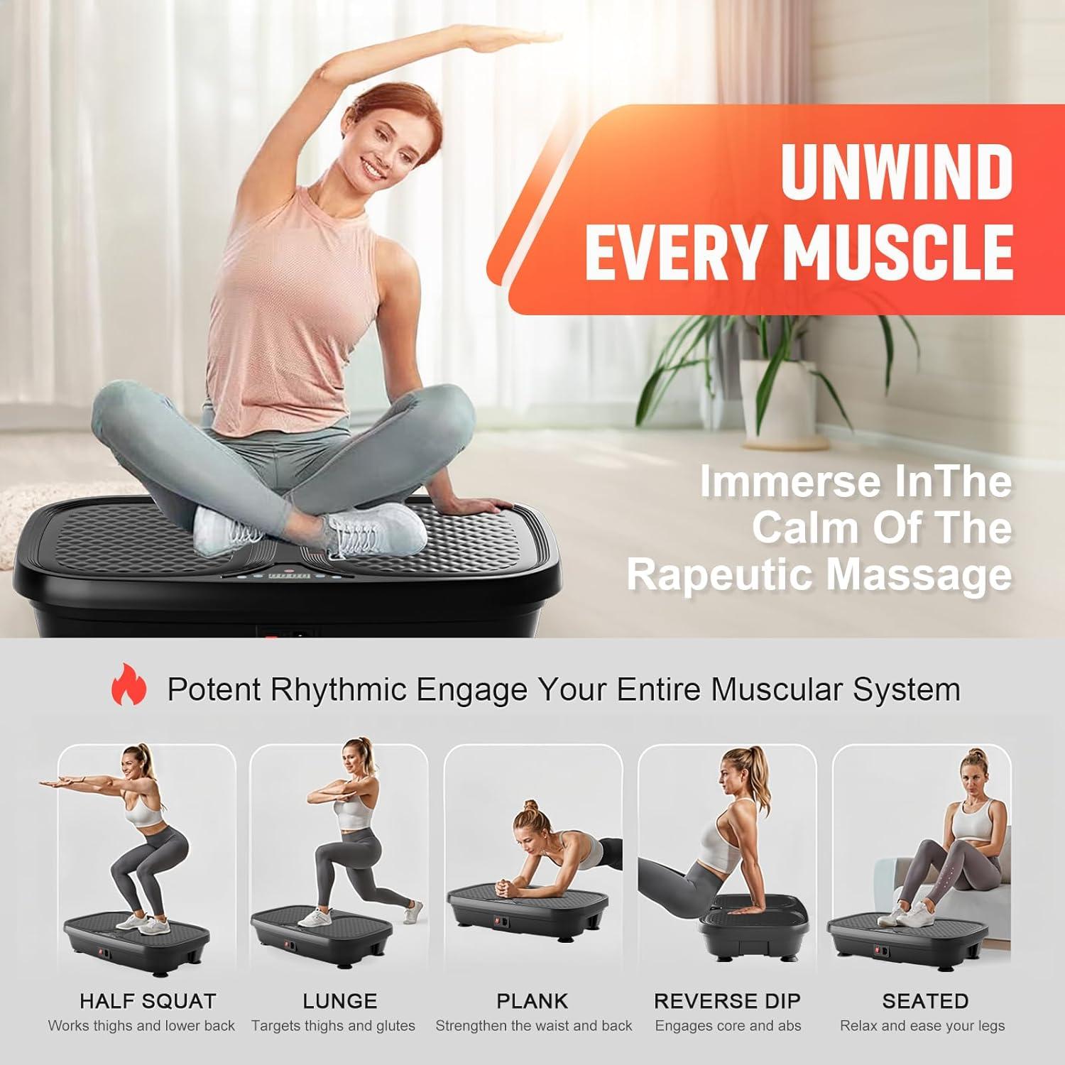 Máquina de Ejercicio Placa de Vibración SALEMFIT B2B3 120 RPM