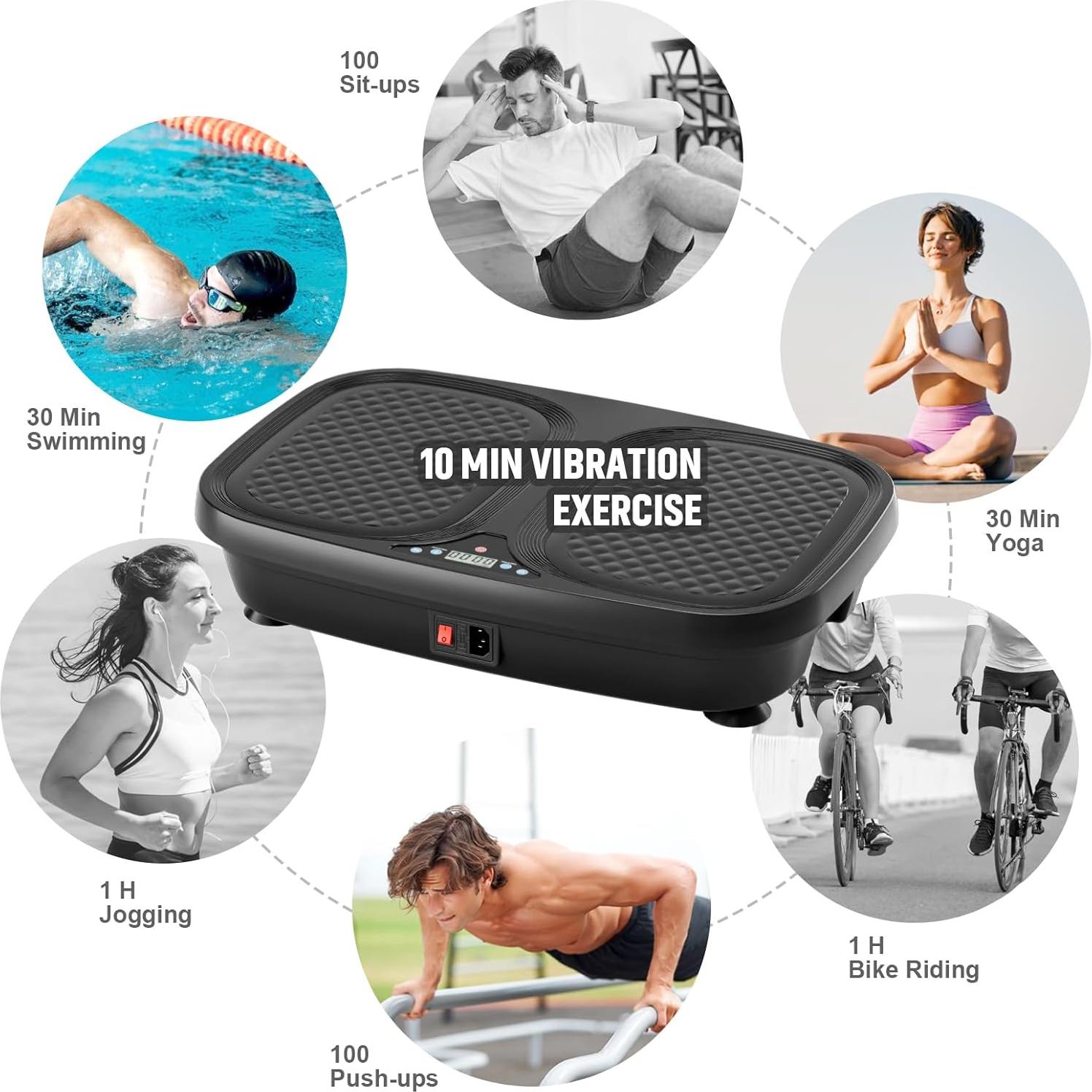 Máquina de Ejercicio Placa de Vibración SALEMFIT B2B3 120 RPM