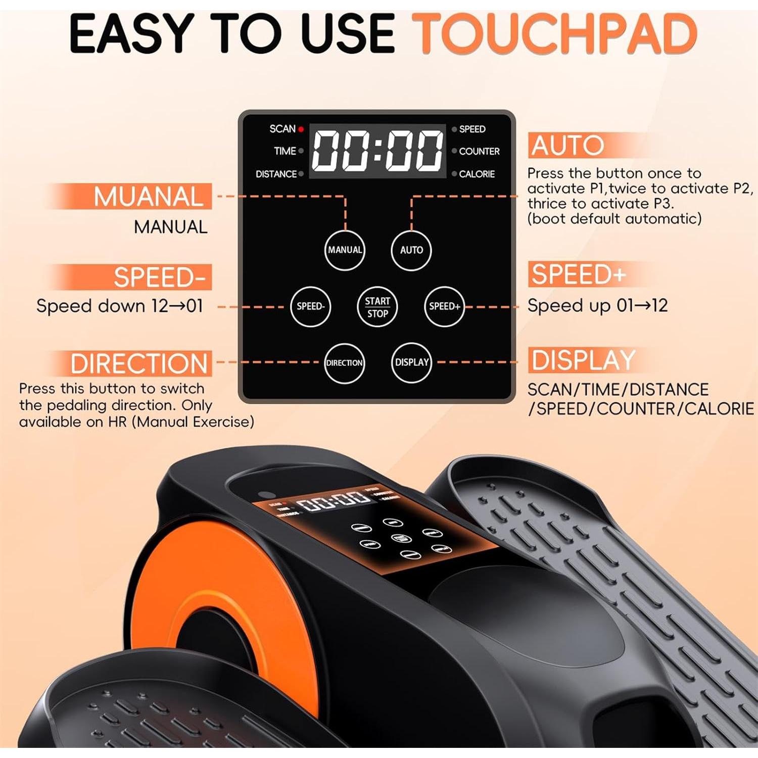 Ejercitador de Piernas Elíptico Morelax Ellipse 12 Velocidades