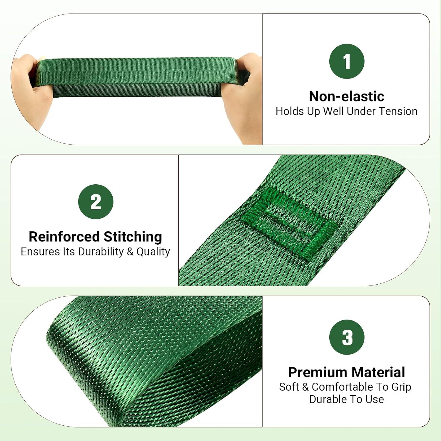 Correa de Estiramiento con Asas Kiemeu 2.44m Verde