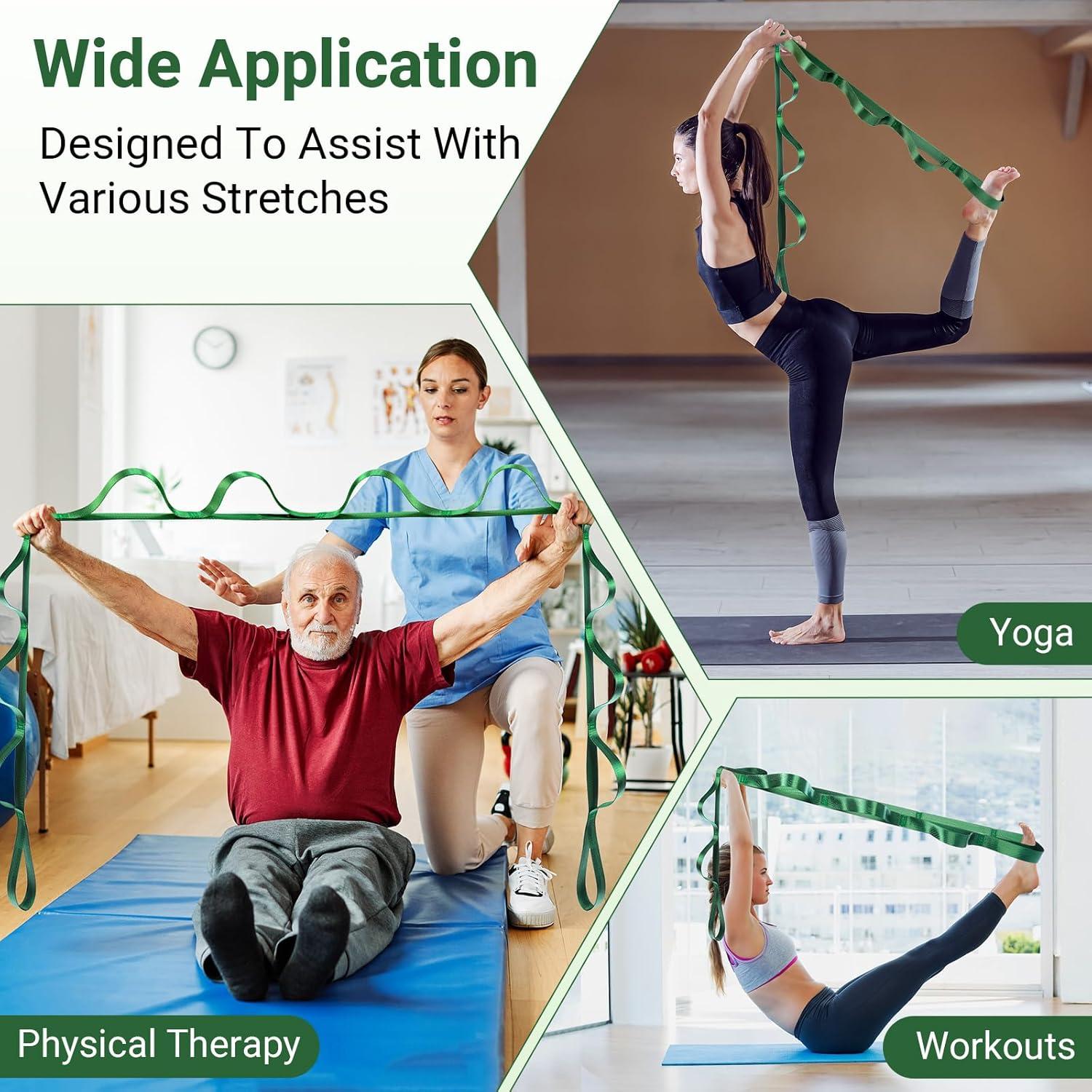 Correa de Estiramiento con Asas Kiemeu 2.44m Verde