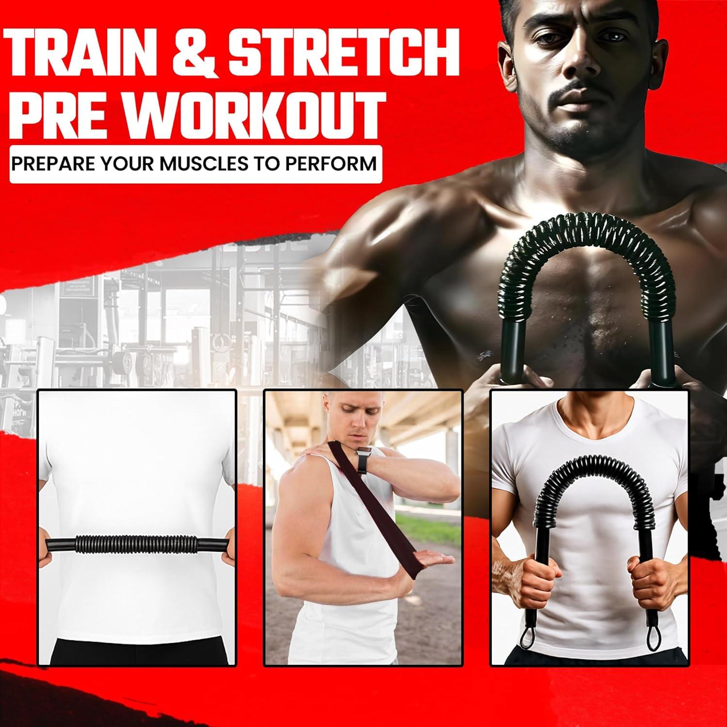 Barra de Twister de Poder Marfs 40-110lb (18-50kg) con Banda