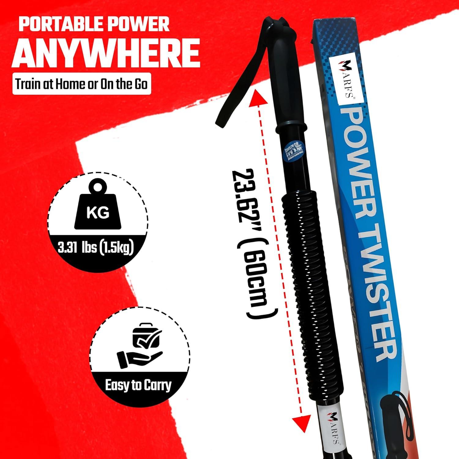 Barra de Twister de Poder Marfs 40-110lb (18-50kg) con Banda
