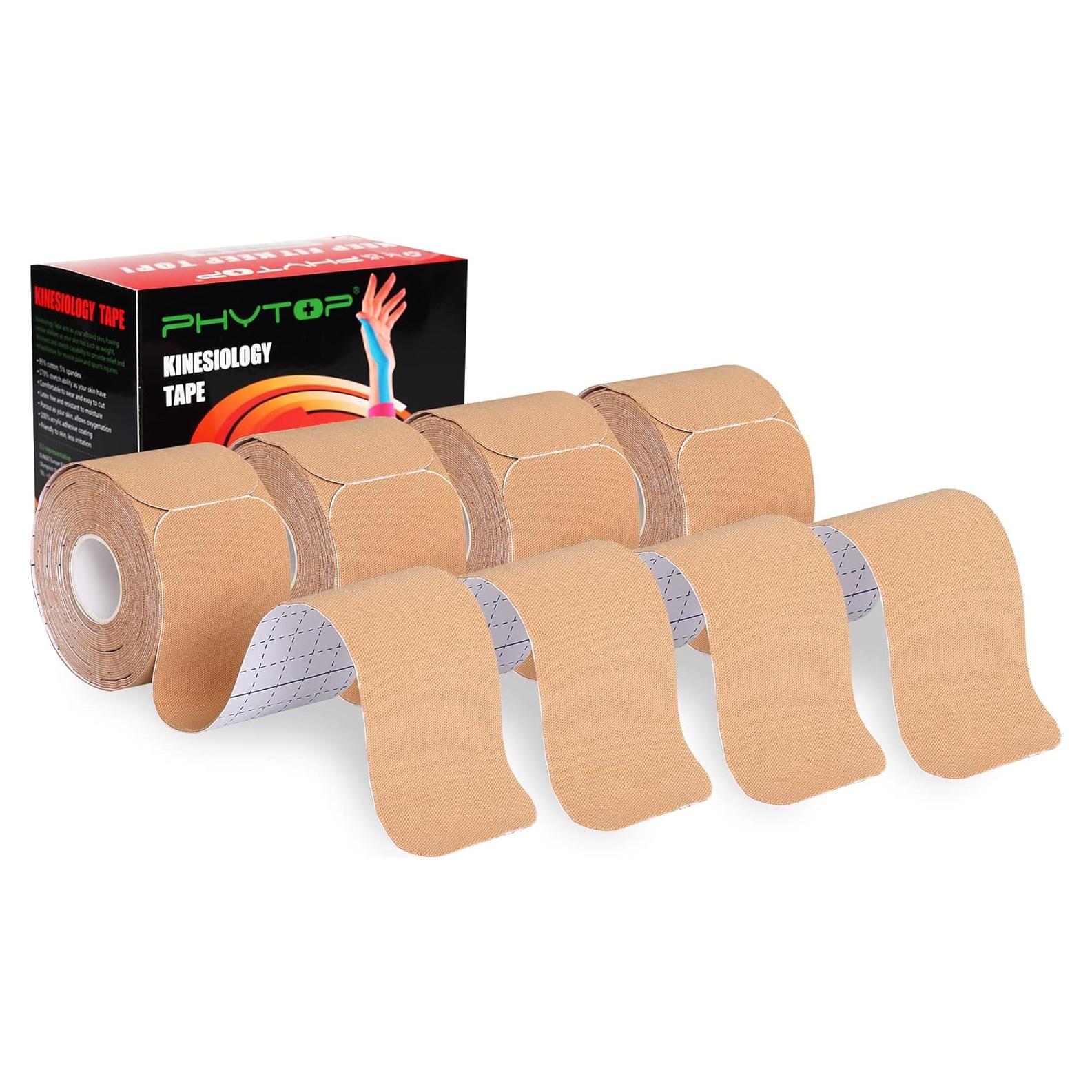 Cinta de Kinesiología Pre-cortada K Sport 4 Rollos 5 cm x 5 m