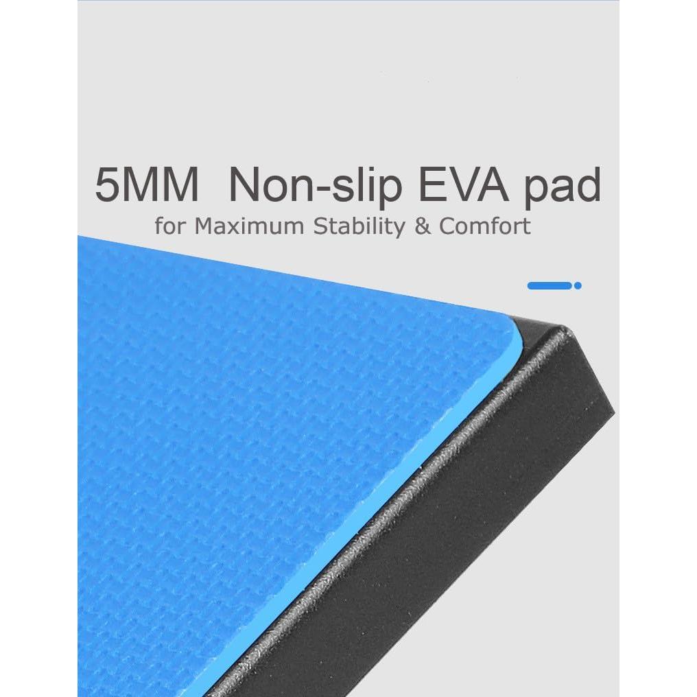 Adjustable Slant Board for Stretching, Physical Therapy, Rehabilitation Pilates, Yoga, Squats – Calf, Hamstring, Plantar Fasciitis, Achilles Tendonitis, Muscle Recovery & Full Body Home Exercise Tool
