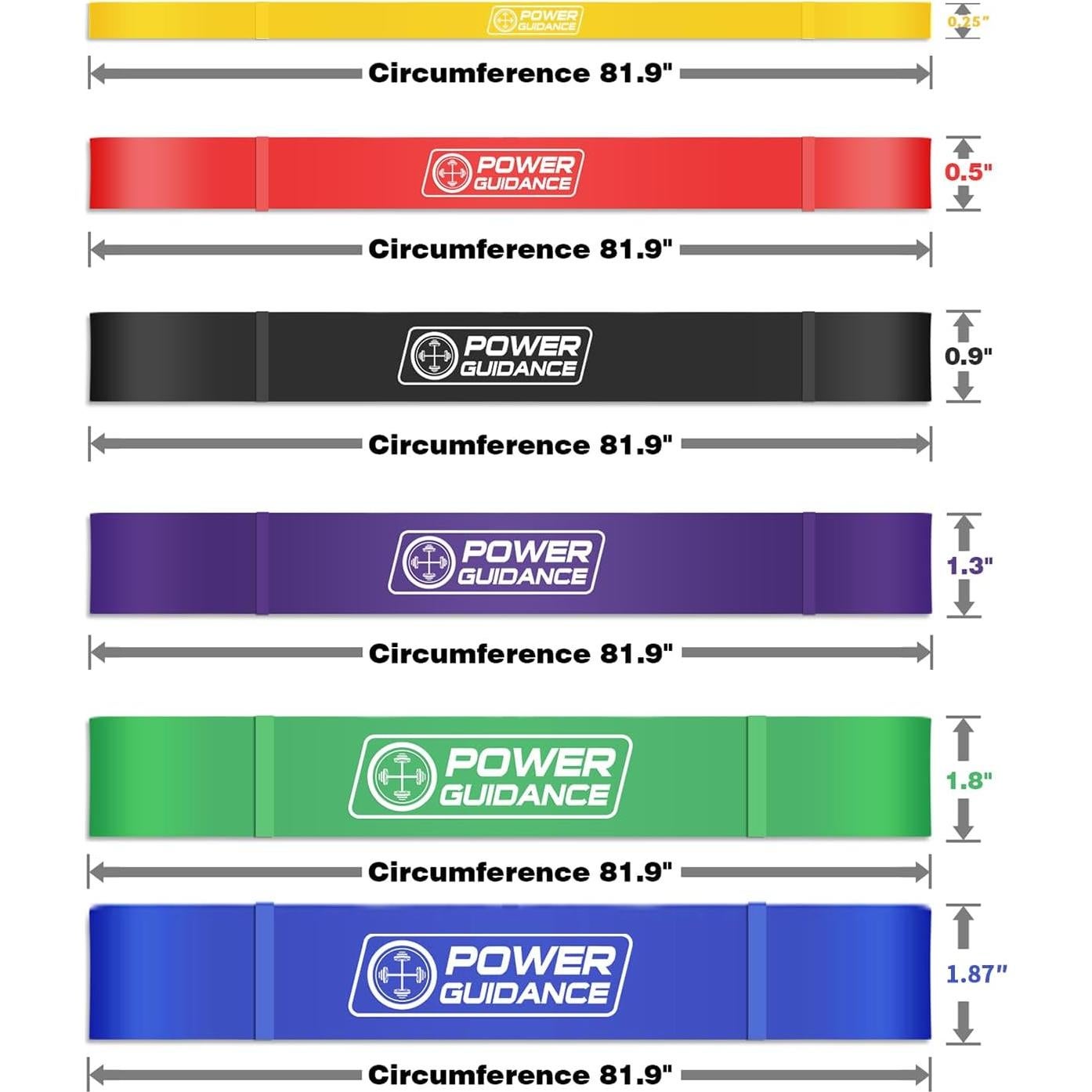 Bandas de Resistencia POWER GUIDANCE - Juego de 6 Niveles