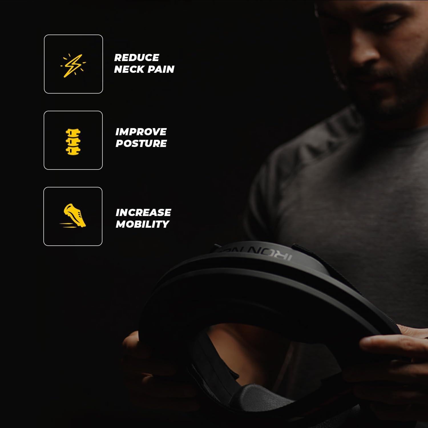 Kit de Rehabilitación Iron Neck 3.0 con Bandas de Resistencia