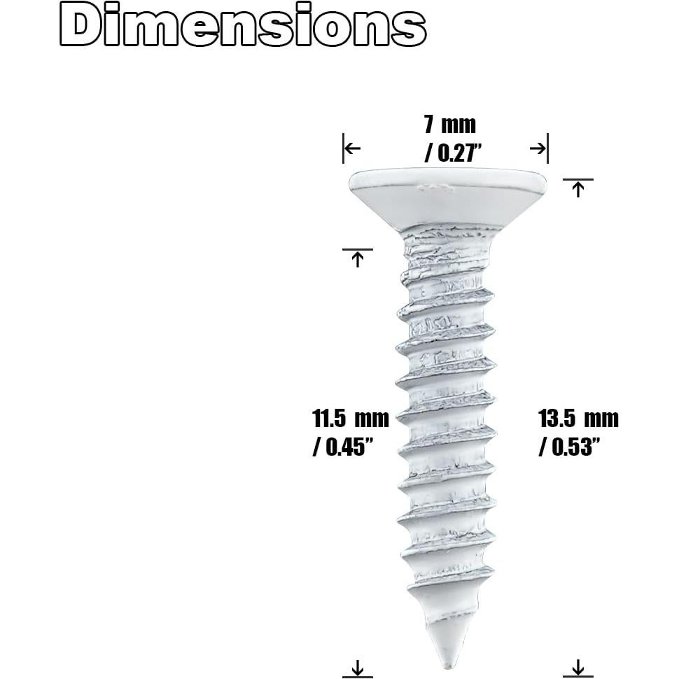 Tornillos de Acero Inoxidable Autoperforantes XQDWX 100 Unidades