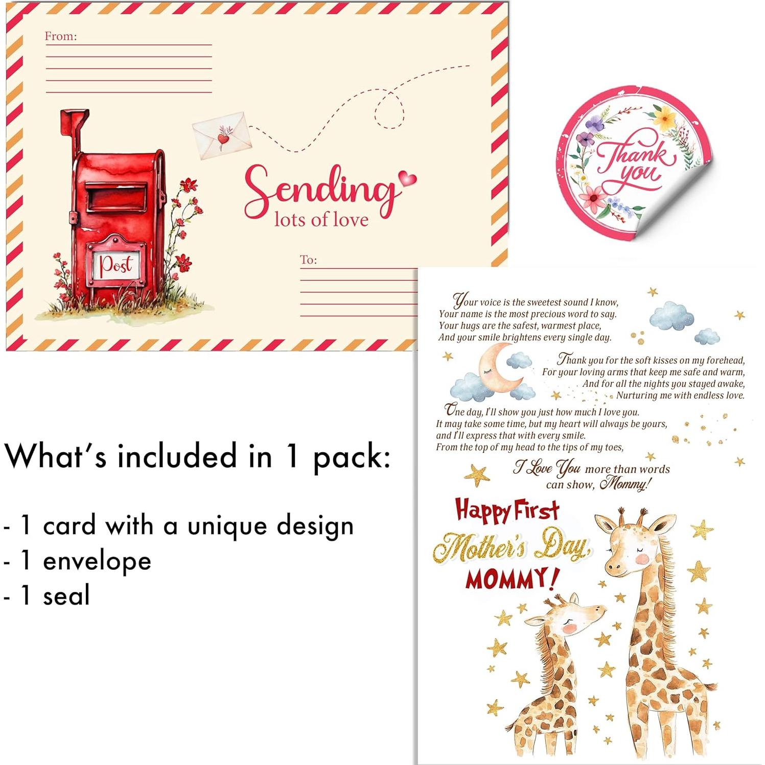 Tarjeta del Día de la Madre BlinkWishes 12.7x17.8 cm con Sobre