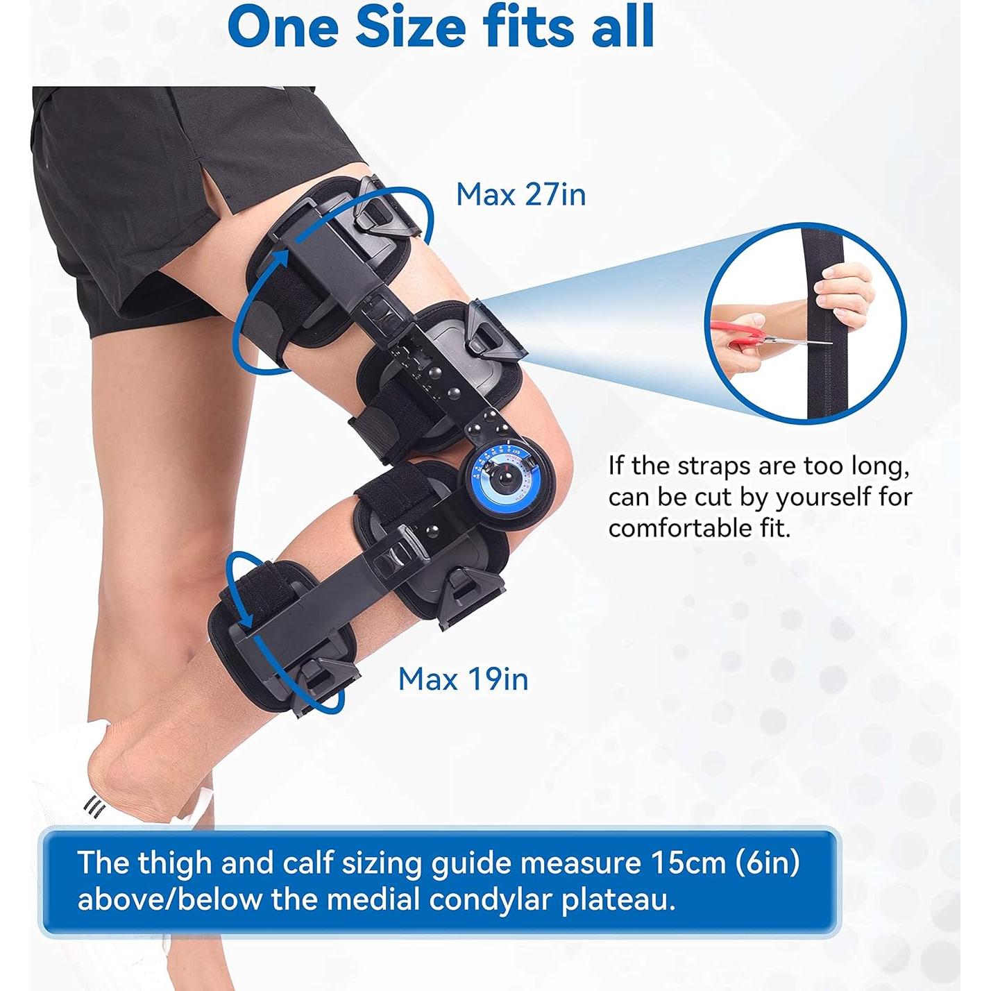 Rodillera Articulada Orthomen ROM Ajustable Postoperatoria