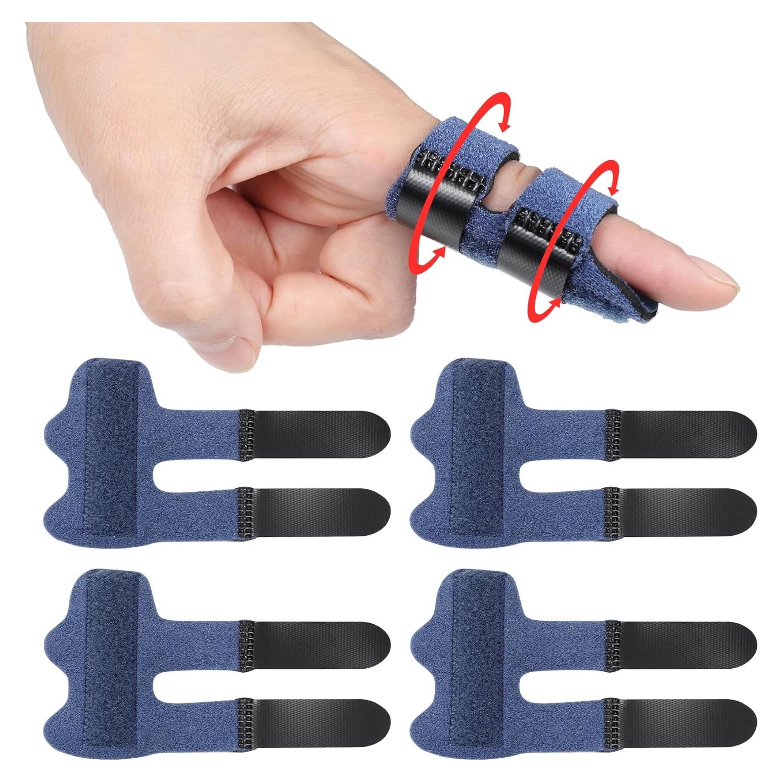 Férulas para Pulgar Wisesso - Soporte Ajustable para Dedos - 4 Piezas