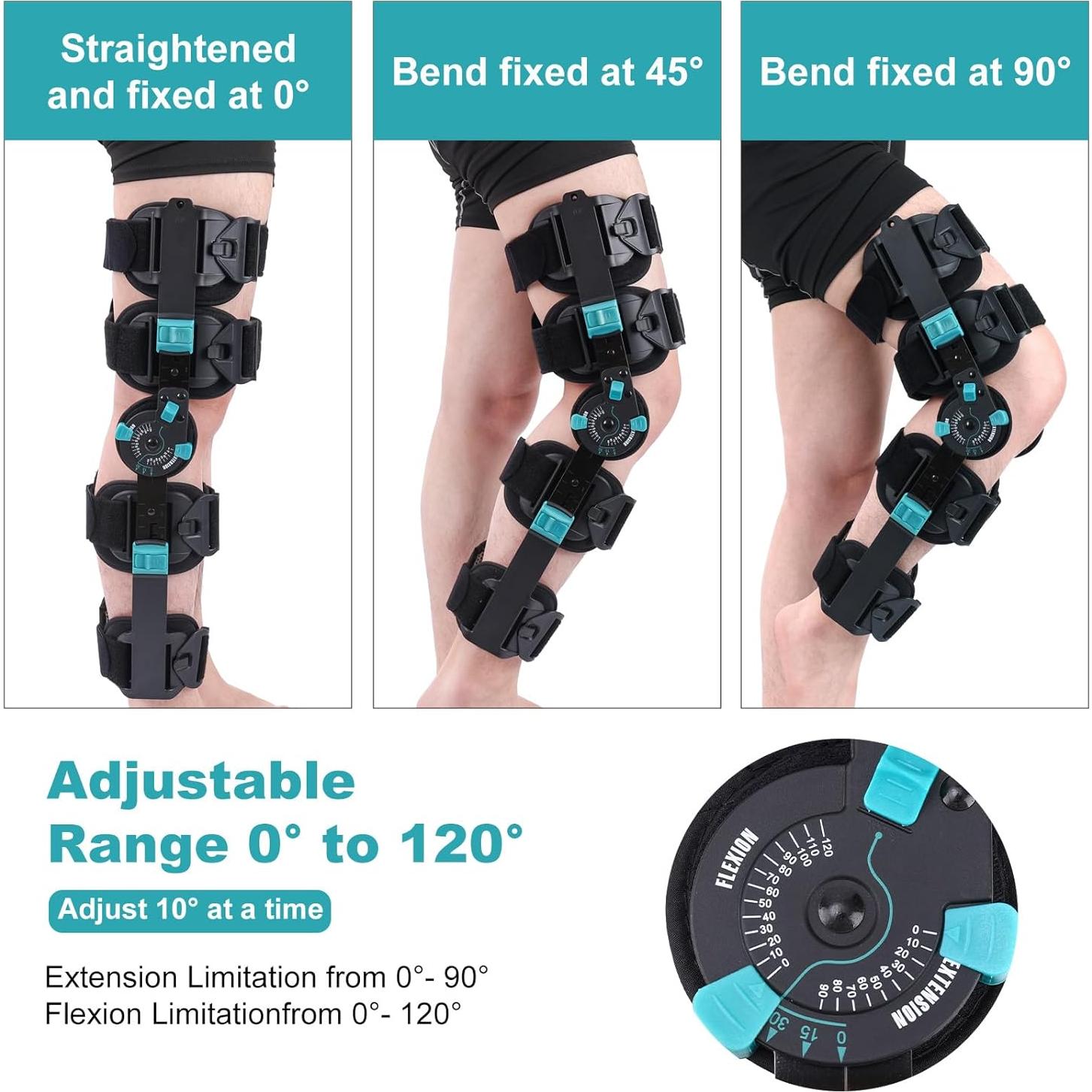 Férula de Rodilla ROM Mathgetin Ajustable para Rehabilitación