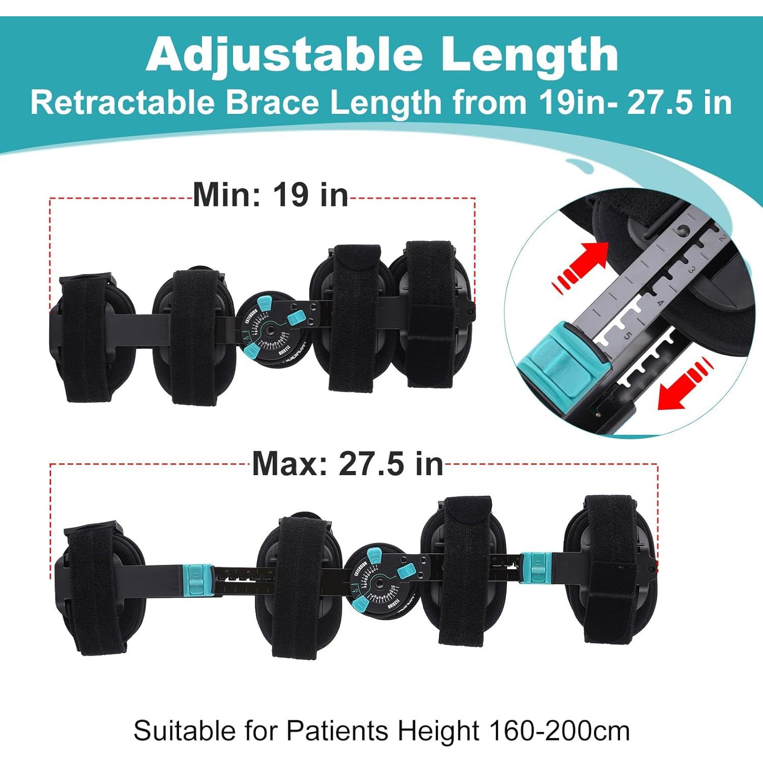 Férula de Rodilla ROM Mathgetin Ajustable para Rehabilitación