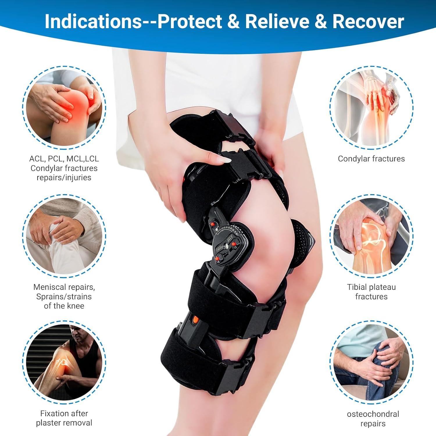 Férula de Rodilla ROM FocuBoody Ajustable para Rehabilitación