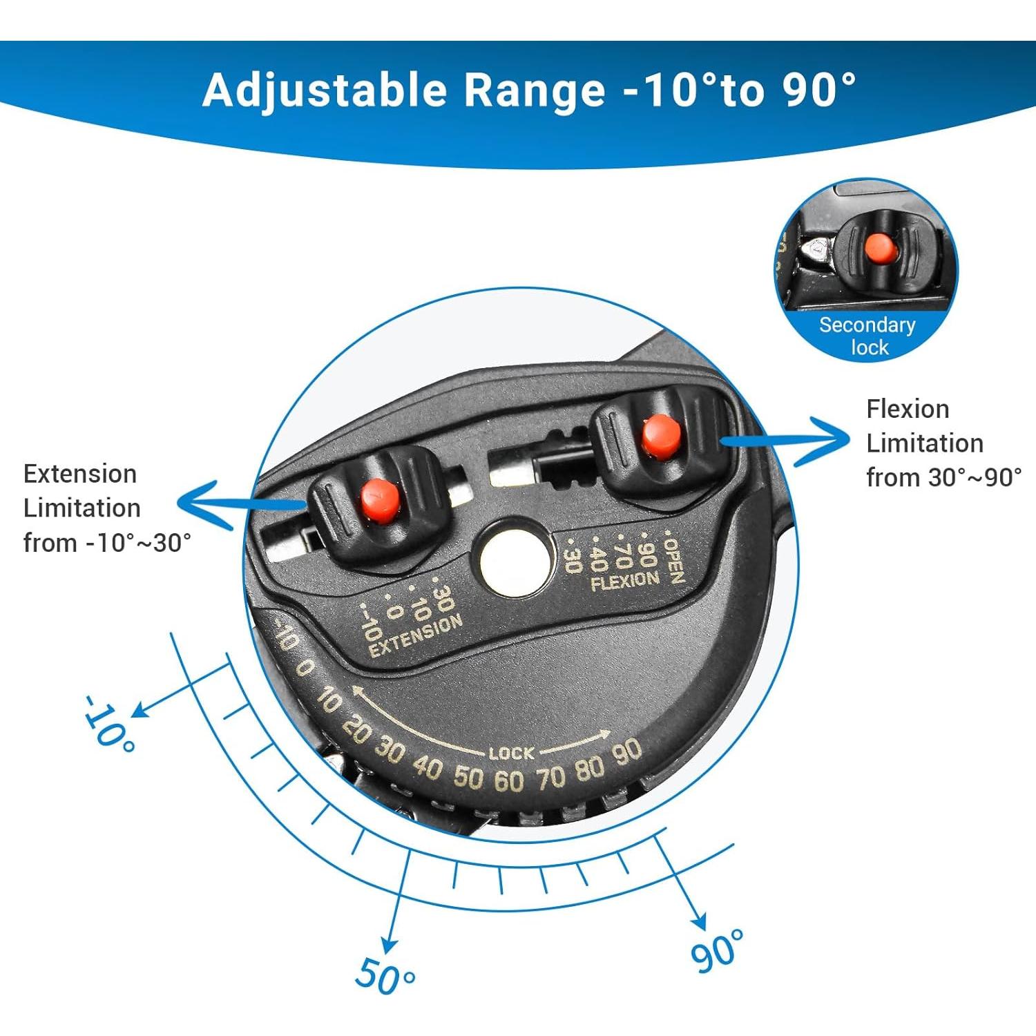 Férula de Rodilla ROM FocuBoody Ajustable para Rehabilitación