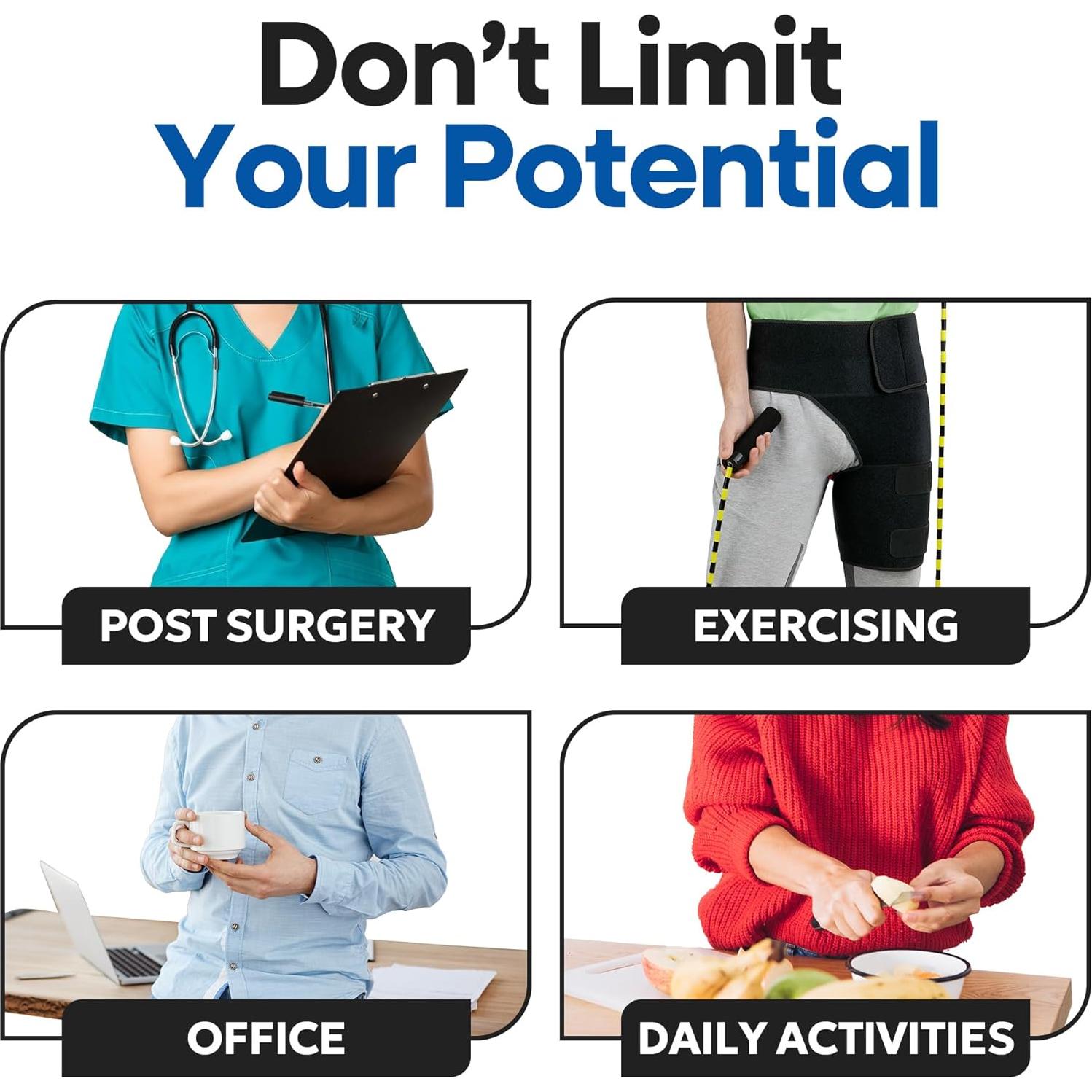 Faja de Compresión para Muslo Grande ARMSTRONG AMÉRICA Izquierda