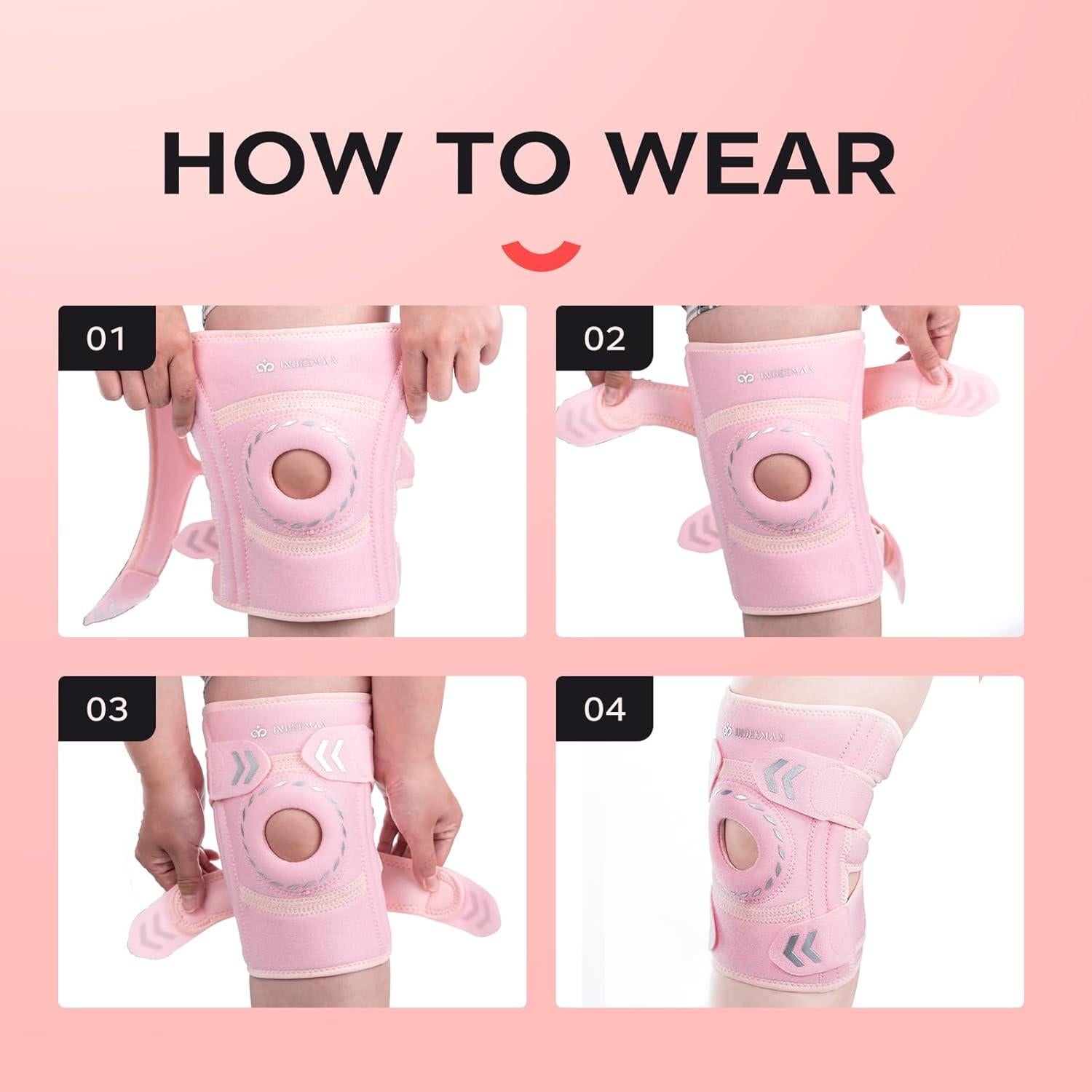 Faja de Soporte para Rodilla INDEEMAX Ajustable Neopreno S-M