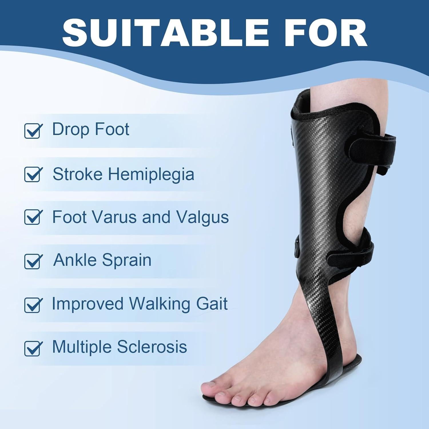 Férula AFO Estinko para Tobillo y Pie Caído - XLarge